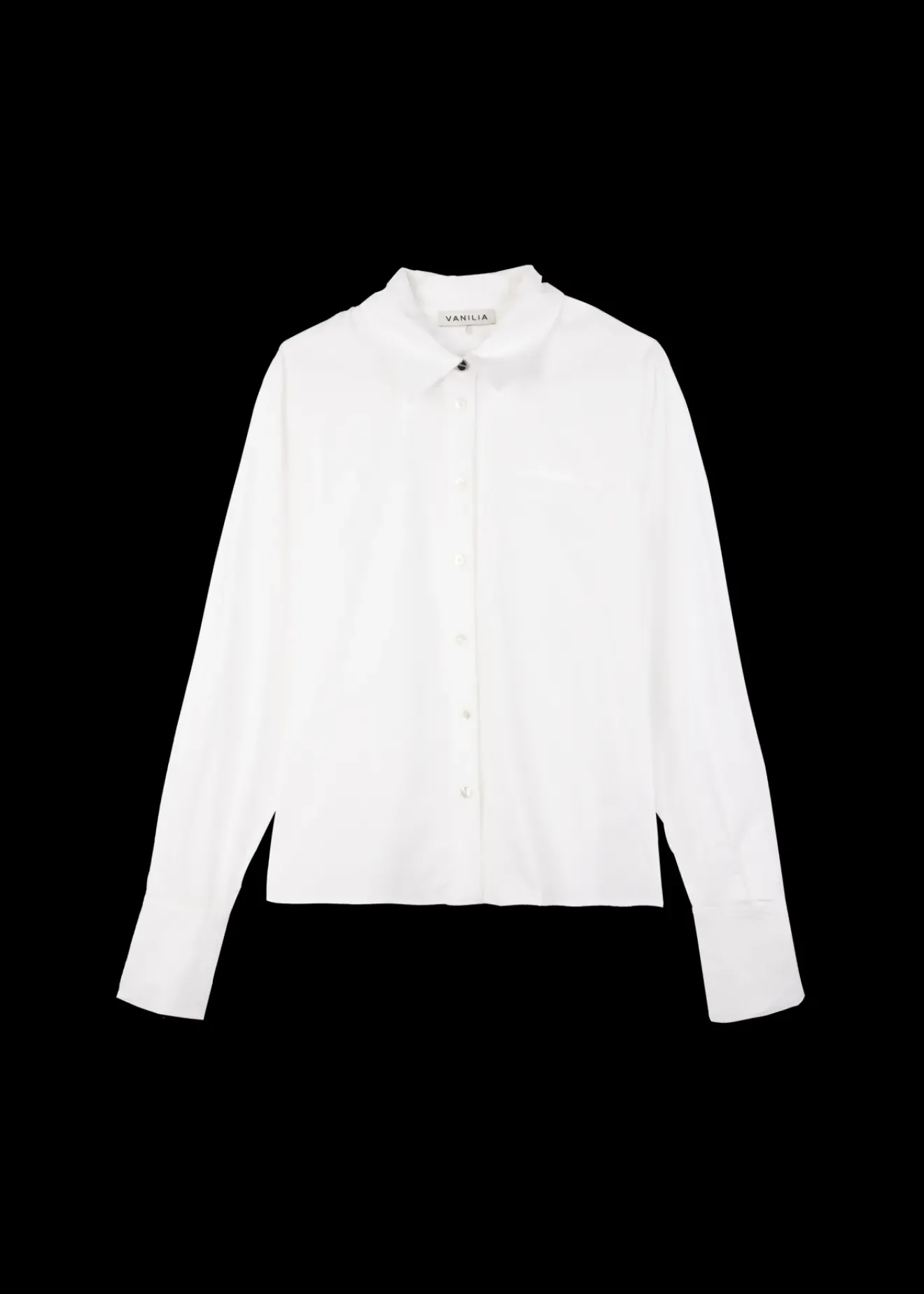 Vanilia Poplin Katoenen Blouse Wit Discount