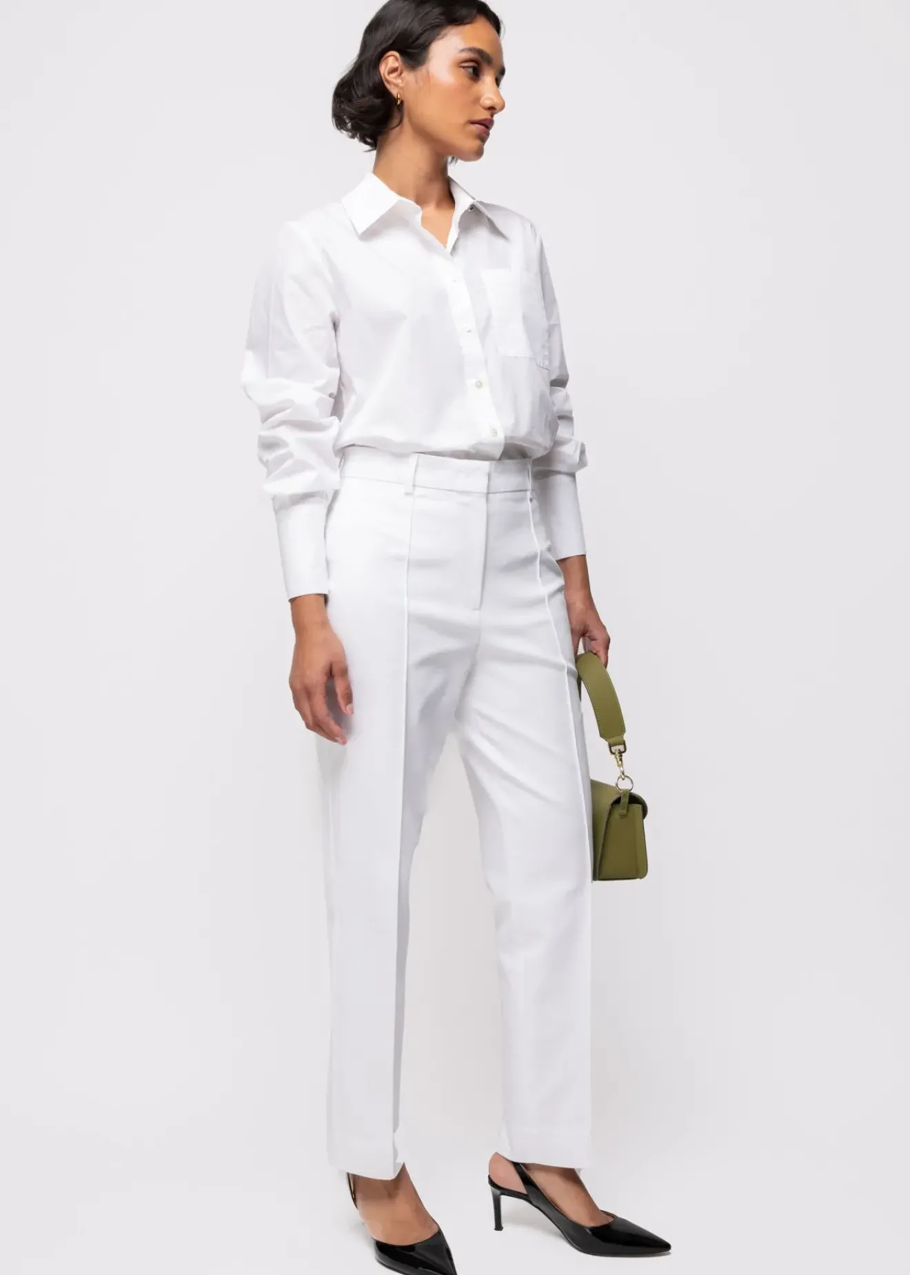 Vanilia Poplin Katoenen Blouse Wit Discount