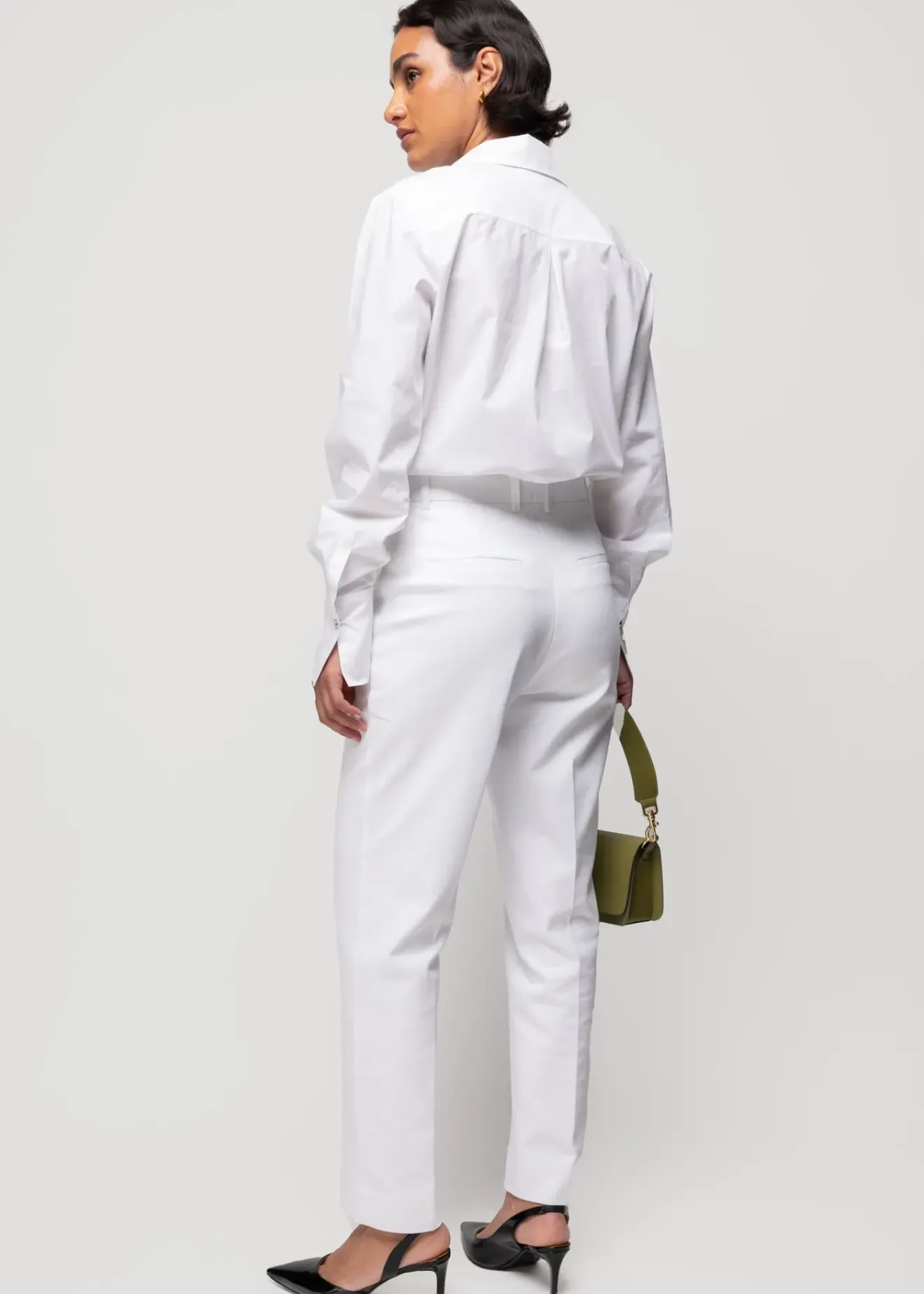 Vanilia Poplin Katoenen Blouse Wit Discount