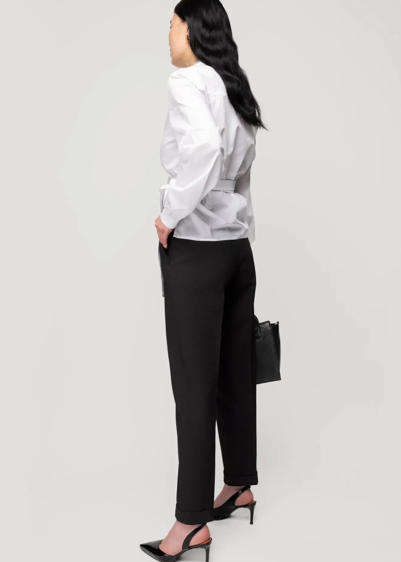 Vanilia Poplin Wrap Blouse Wit Fashion