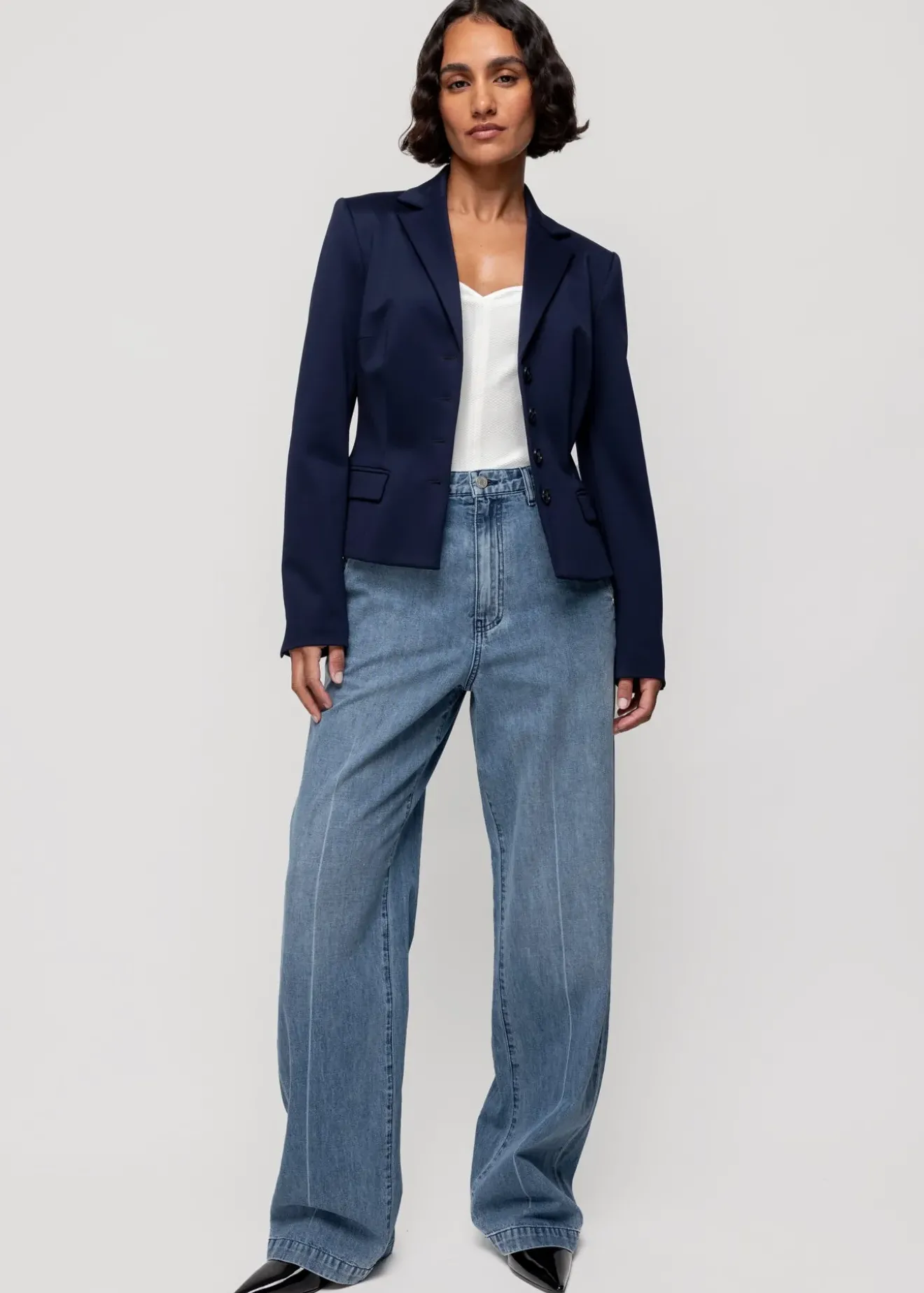 Vanilia Punto Korset Blazer Classic Navy Sale