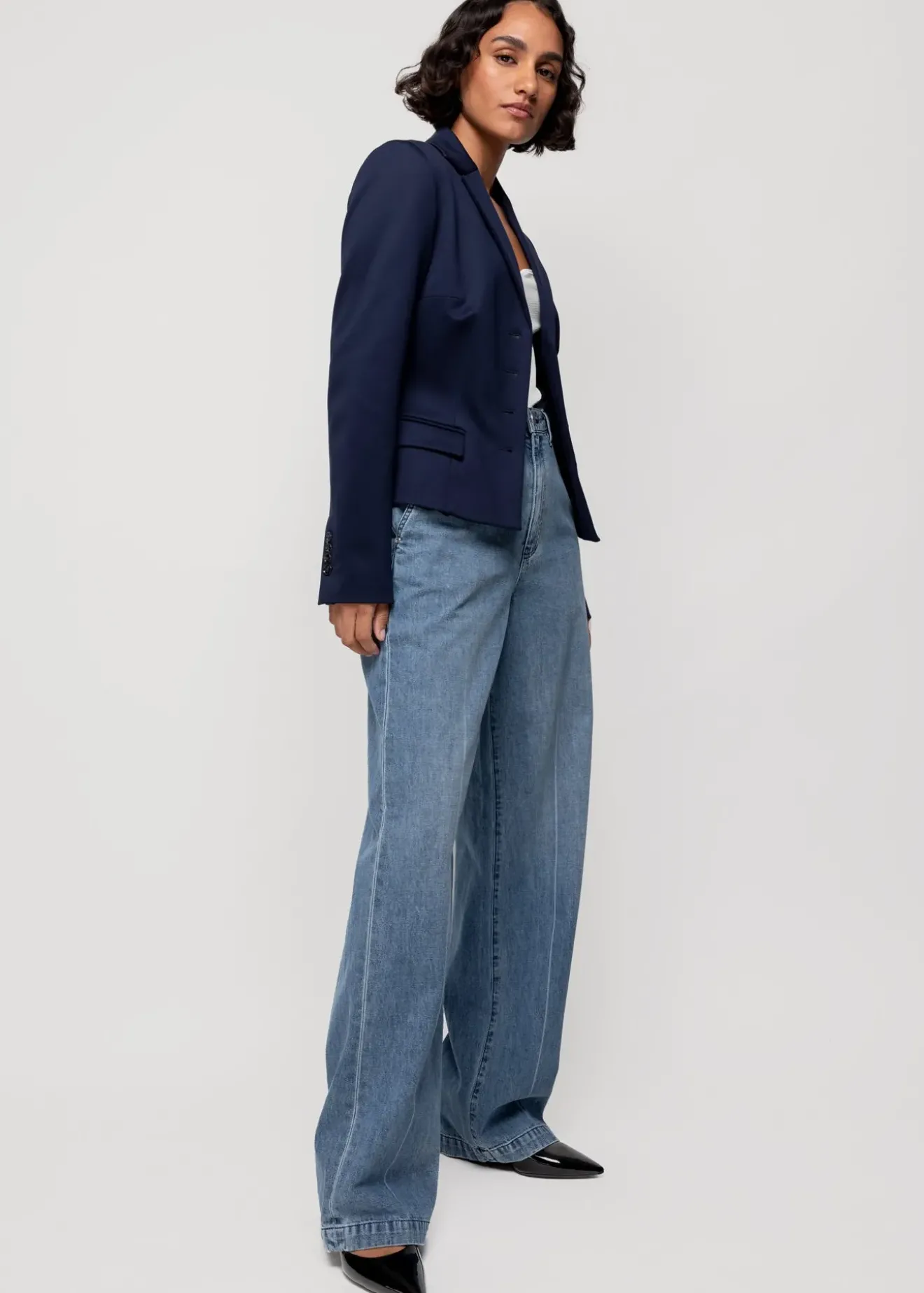Vanilia Punto Korset Blazer Classic Navy Sale