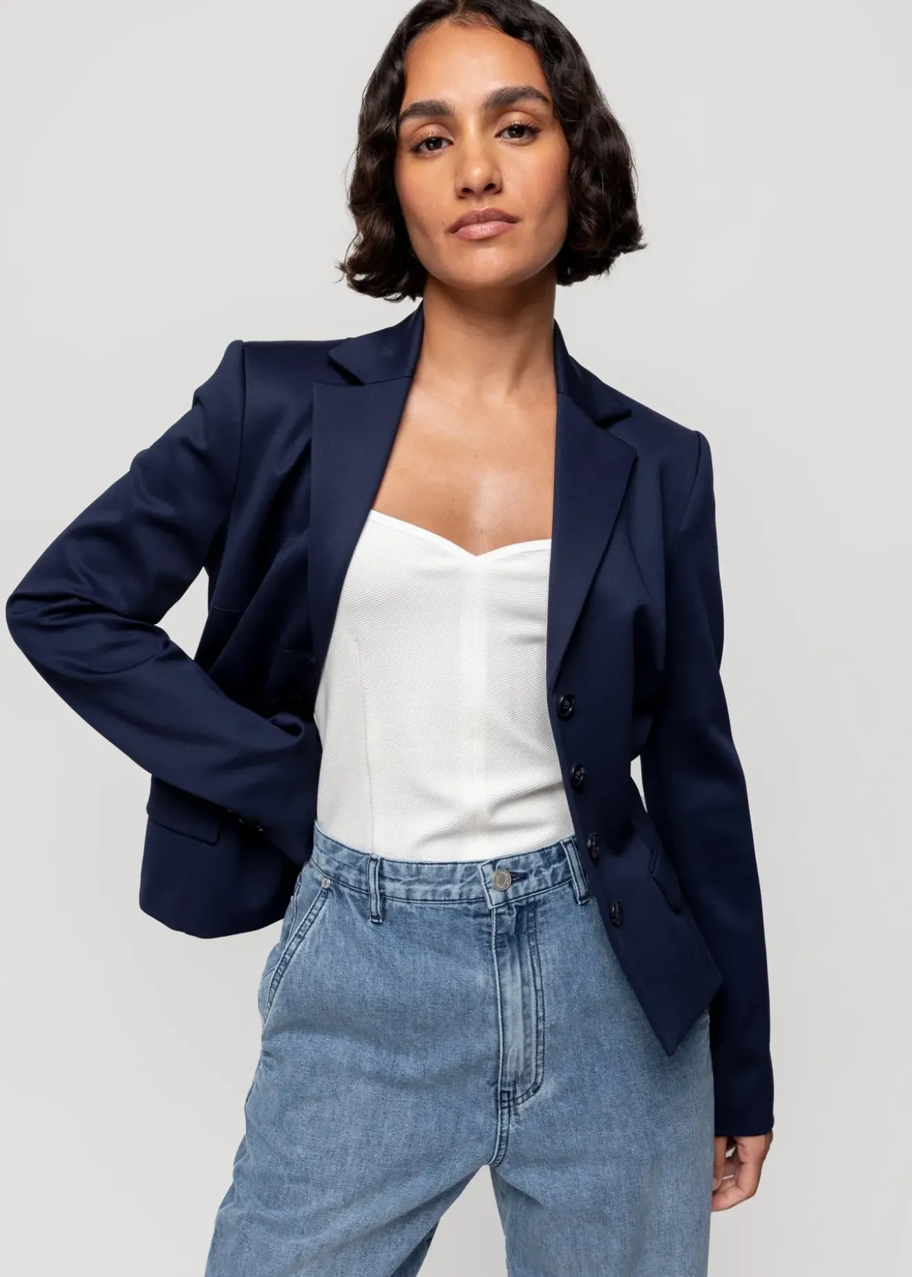 Vanilia Punto Korset Blazer Classic Navy Sale