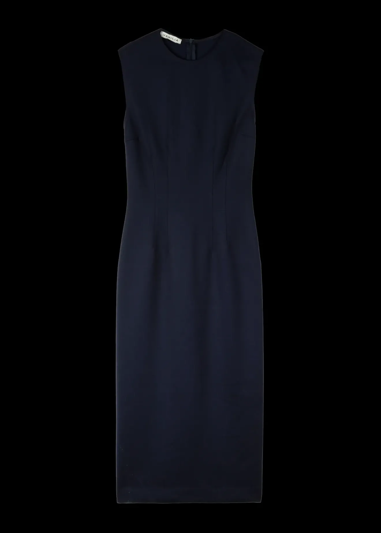 Vanilia Punto Midi Jurk Classic Navy Hot
