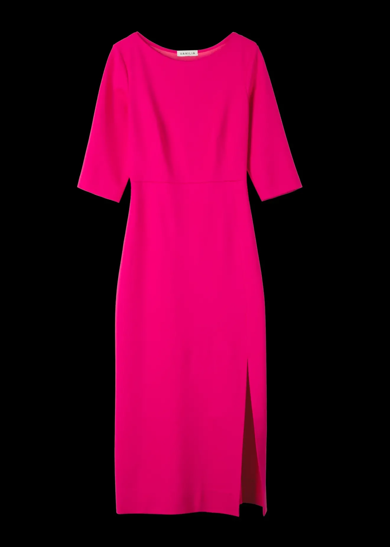 Vanilia Punto Midi Jurk Met Split Cabaret Clearance