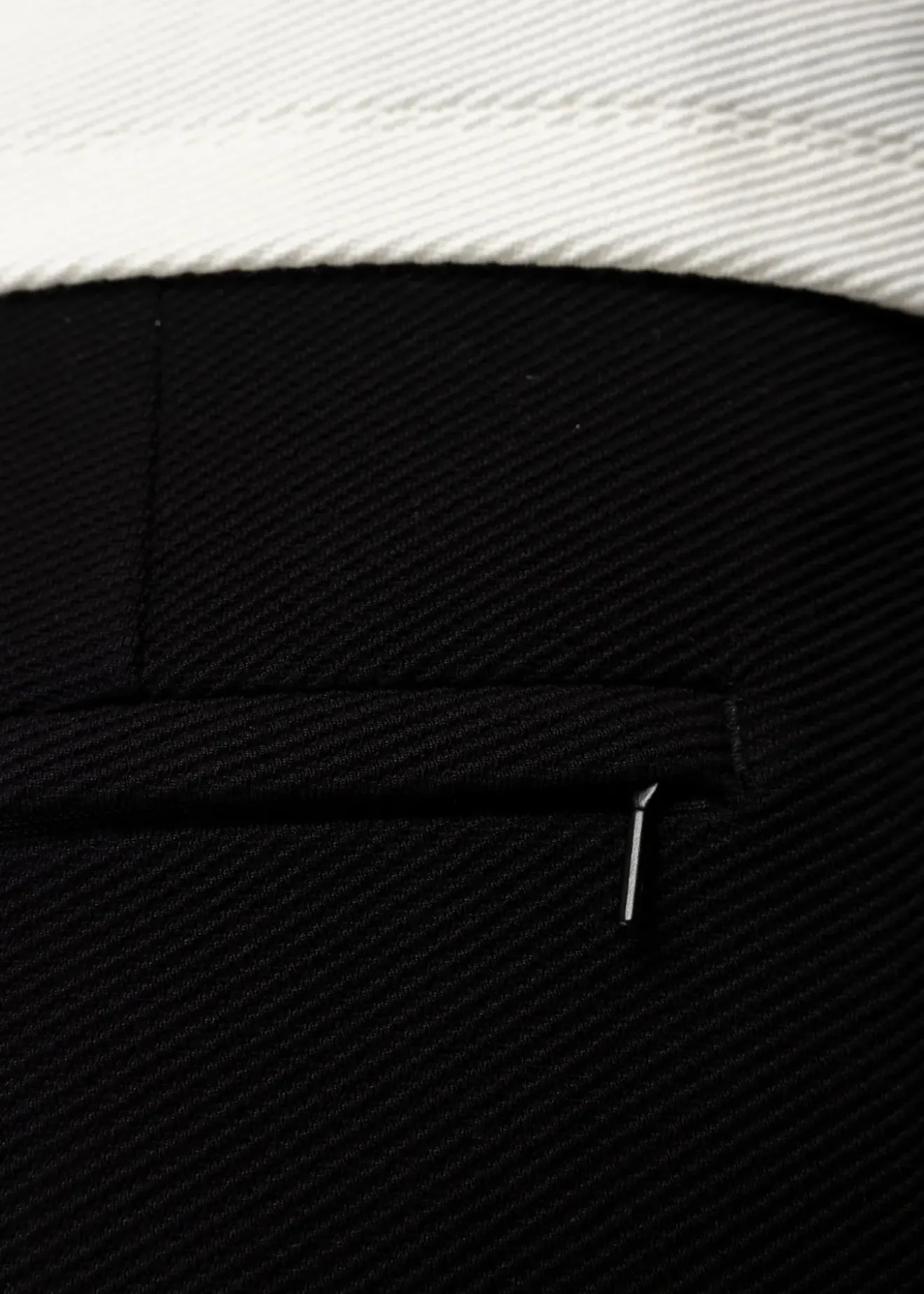 Vanilia Rib Broek Met Rechte Pijp Zwart Best