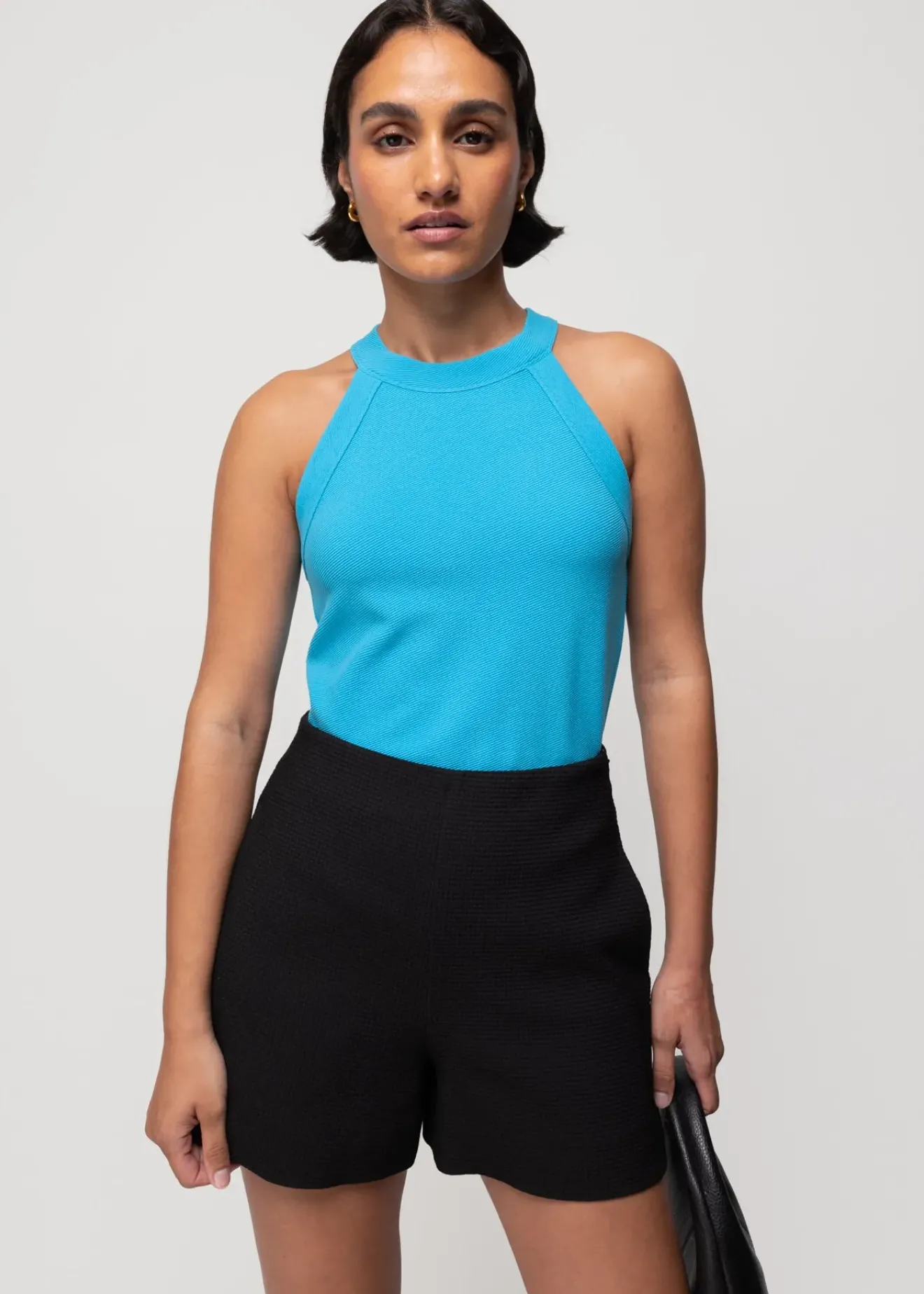 Vanilia Rib Haltertop Splash Sale