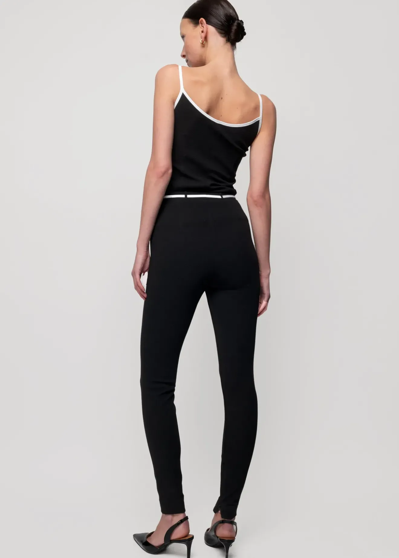Vanilia Rib Legging Zwart Sale