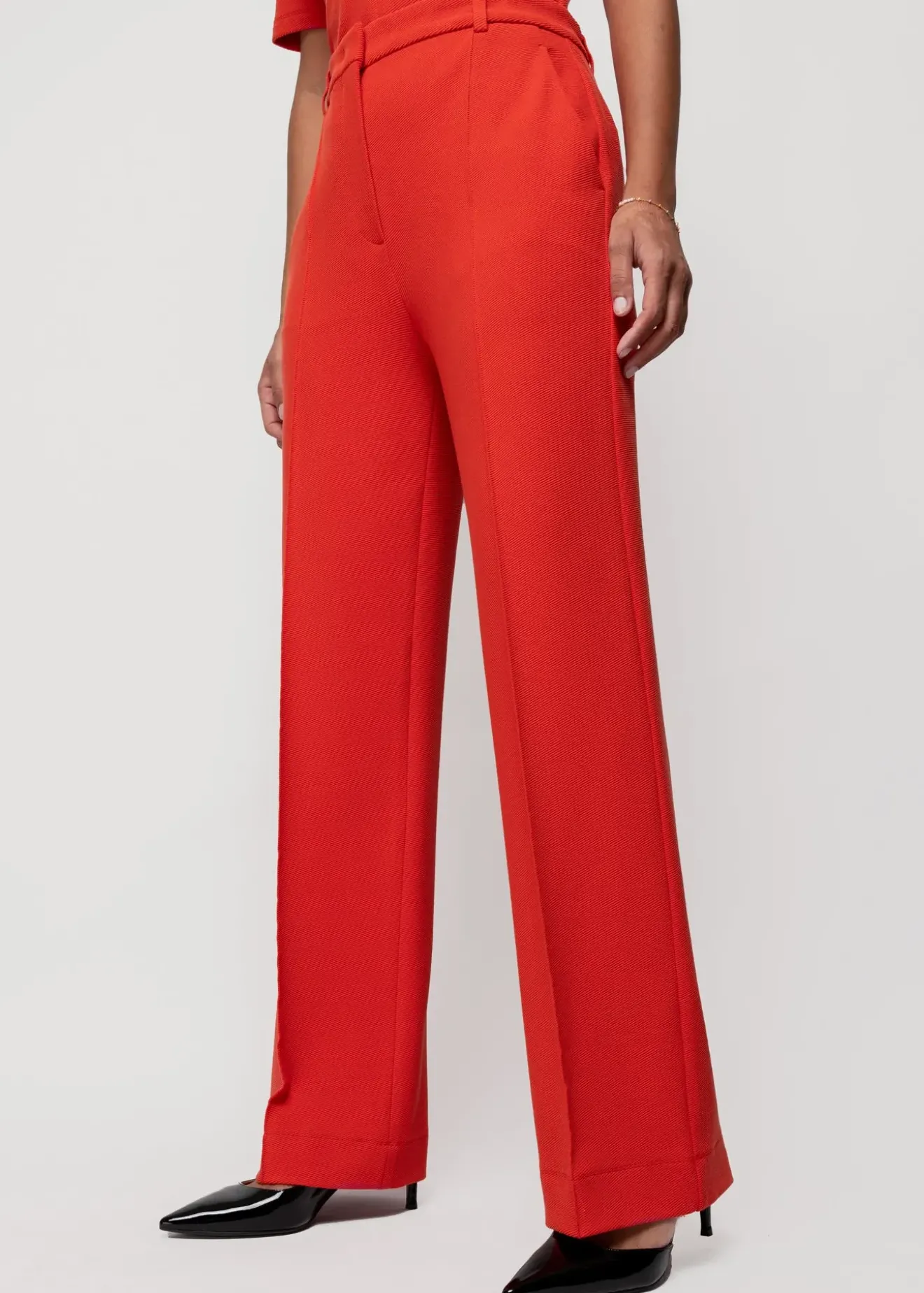 Vanilia Rib Pantalon Molten Lava Sale