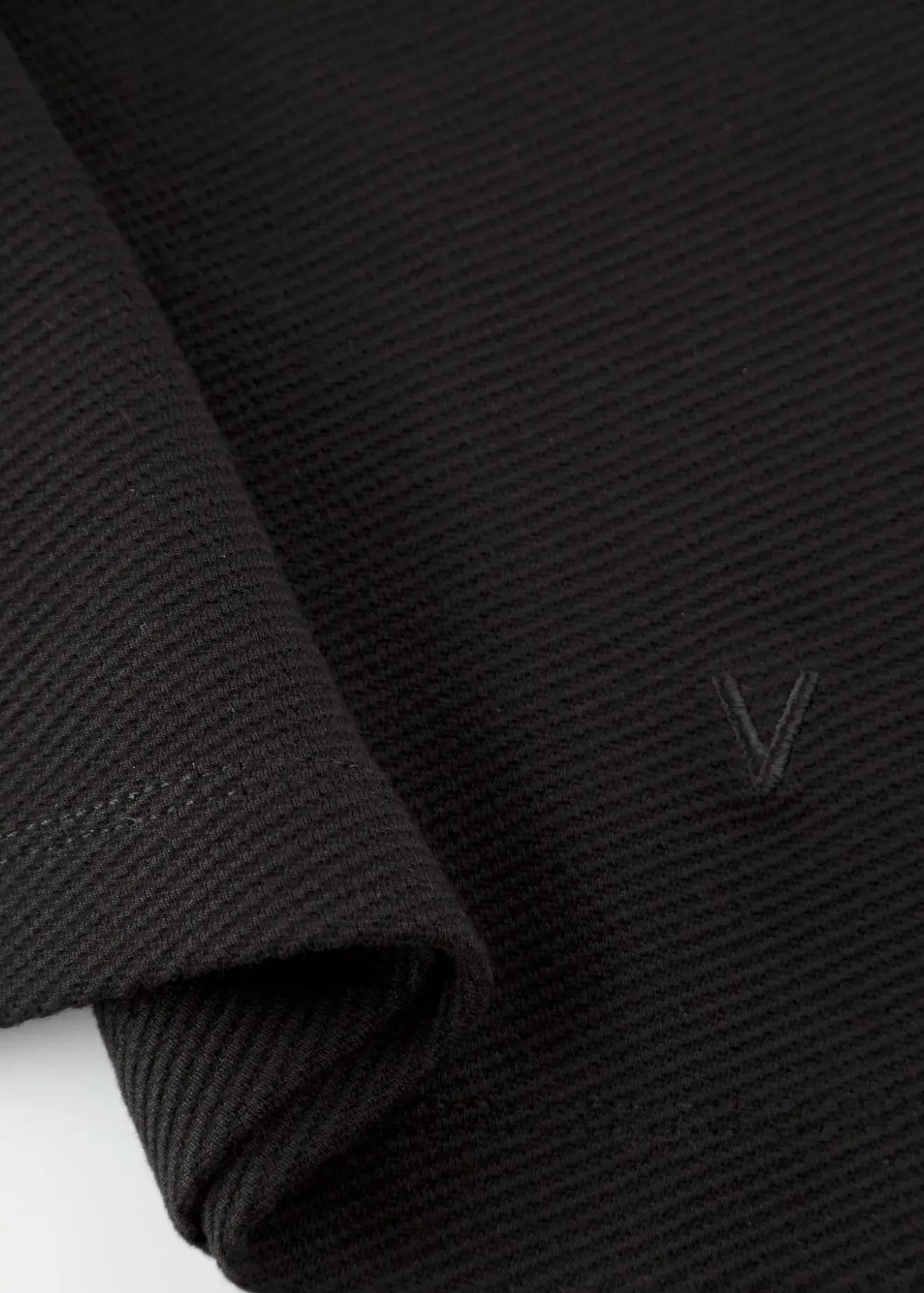 Vanilia Rib Top Met Col Zwart Clearance