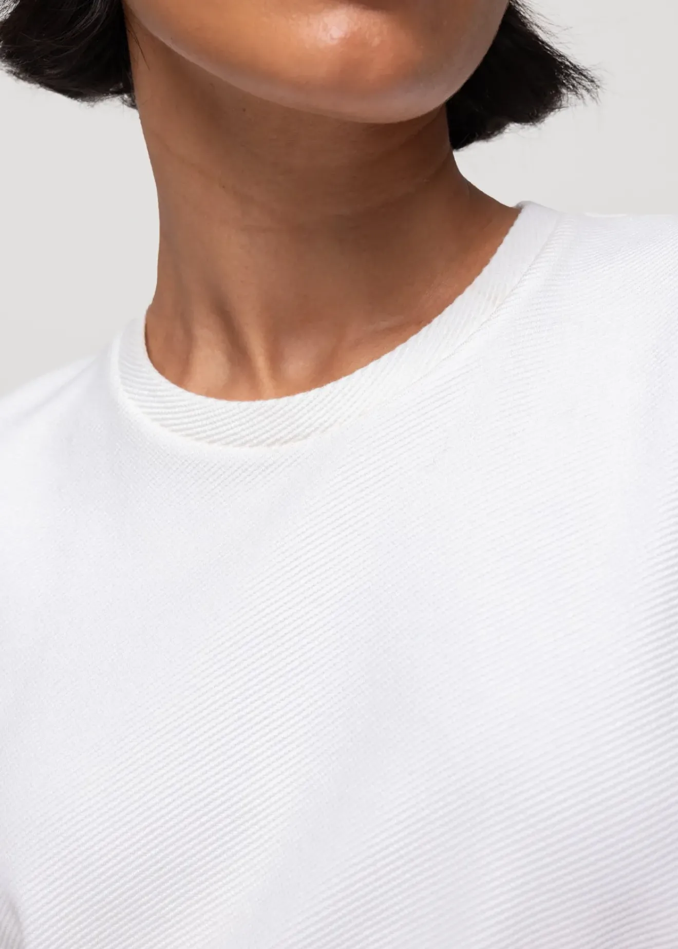 Vanilia Rib T-Shirt Wit Best