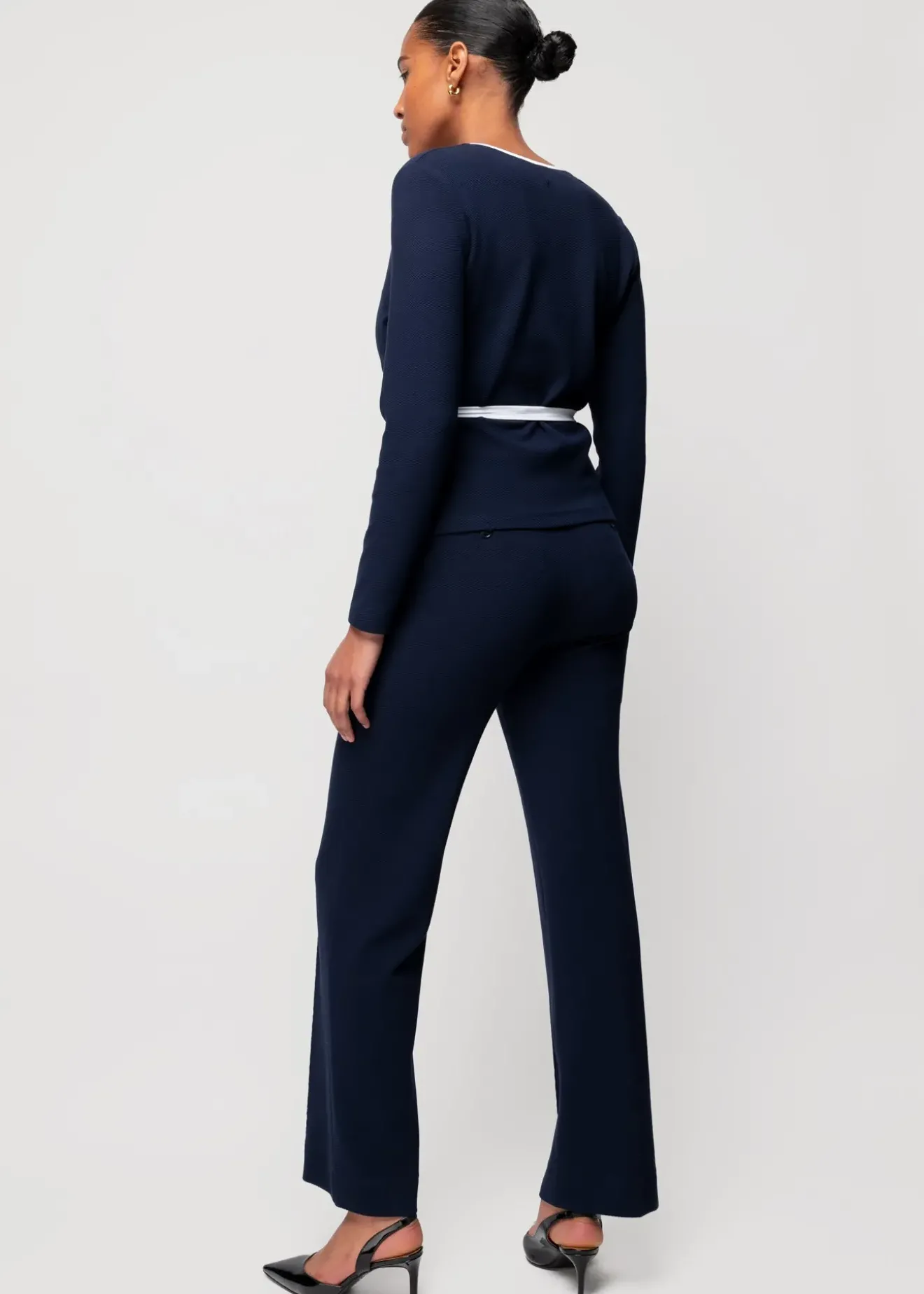 Vanilia Rib Wikkeltop Classic Navy Outlet