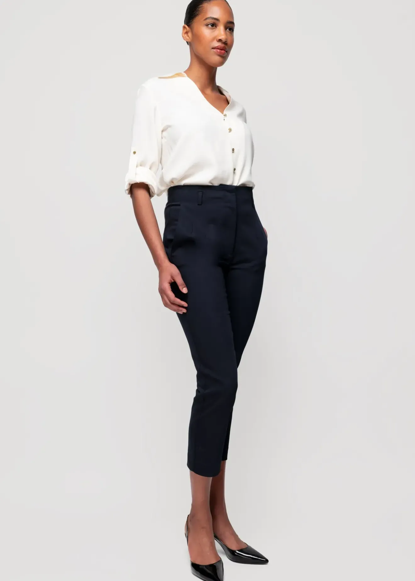 Vanilia Sailore Tapered Chino Darkest Blue New