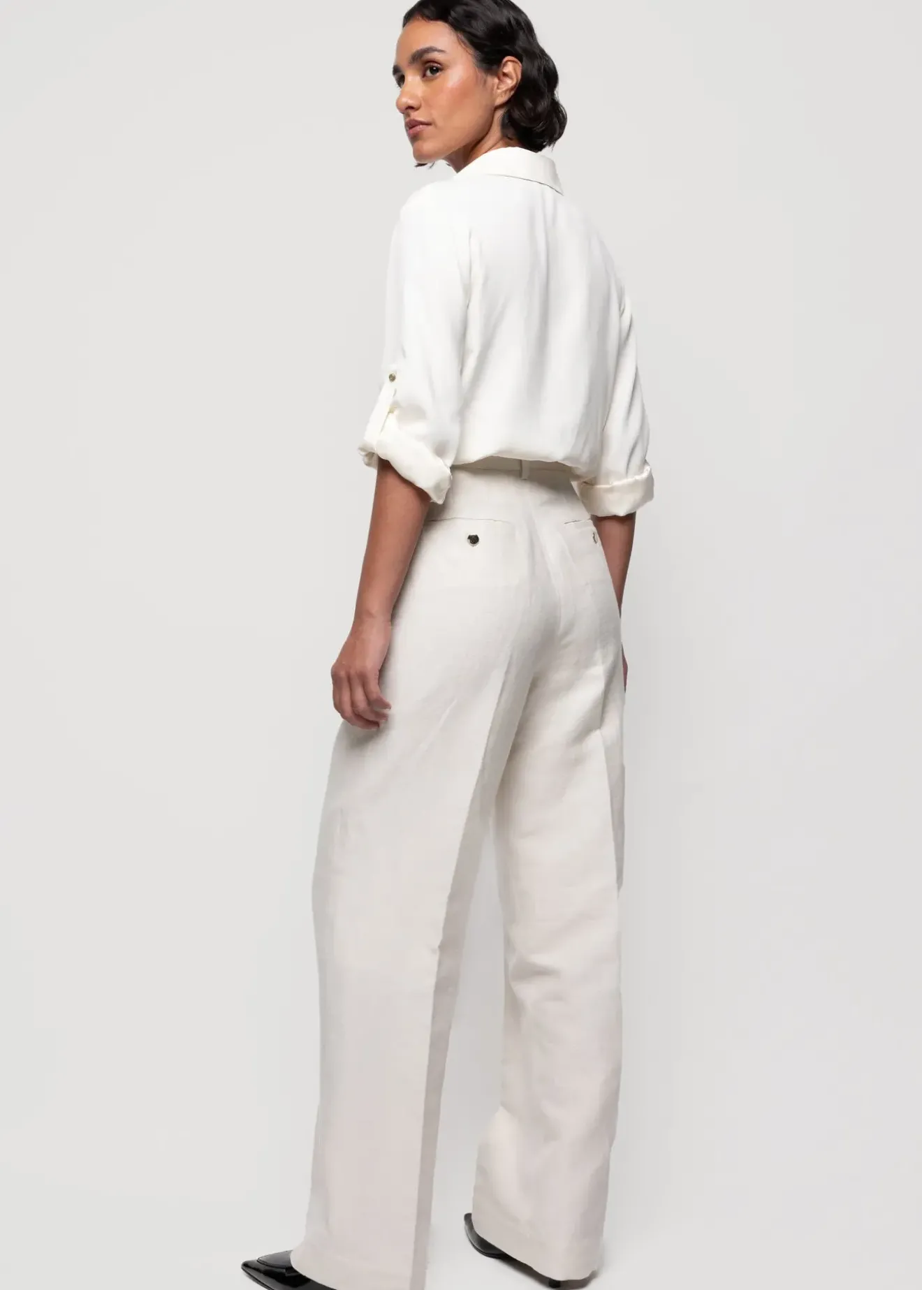 Vanilia Satijnen Blouse Whisper White Best