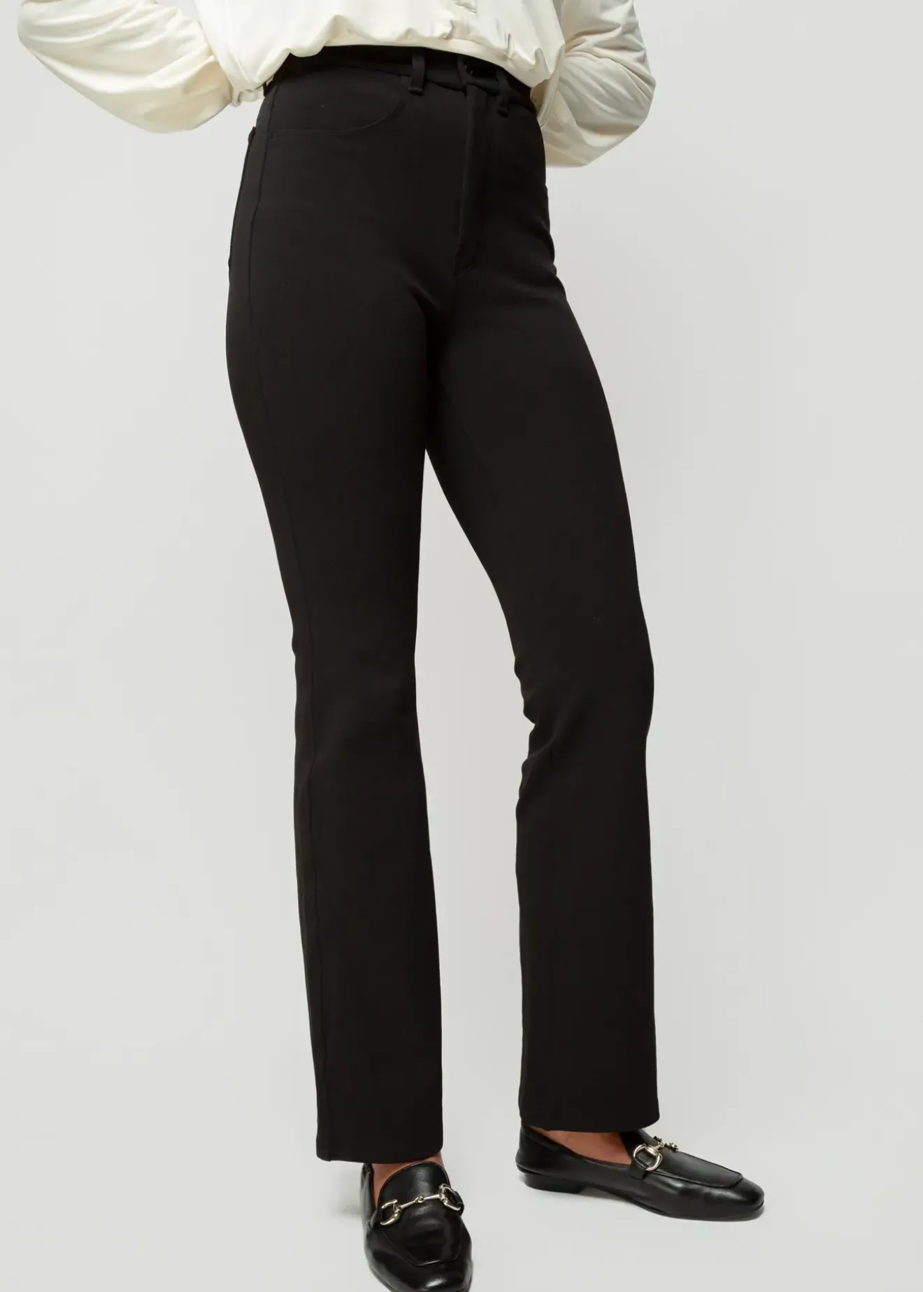 Vanilia Stretch Flaired Zwart Fashion