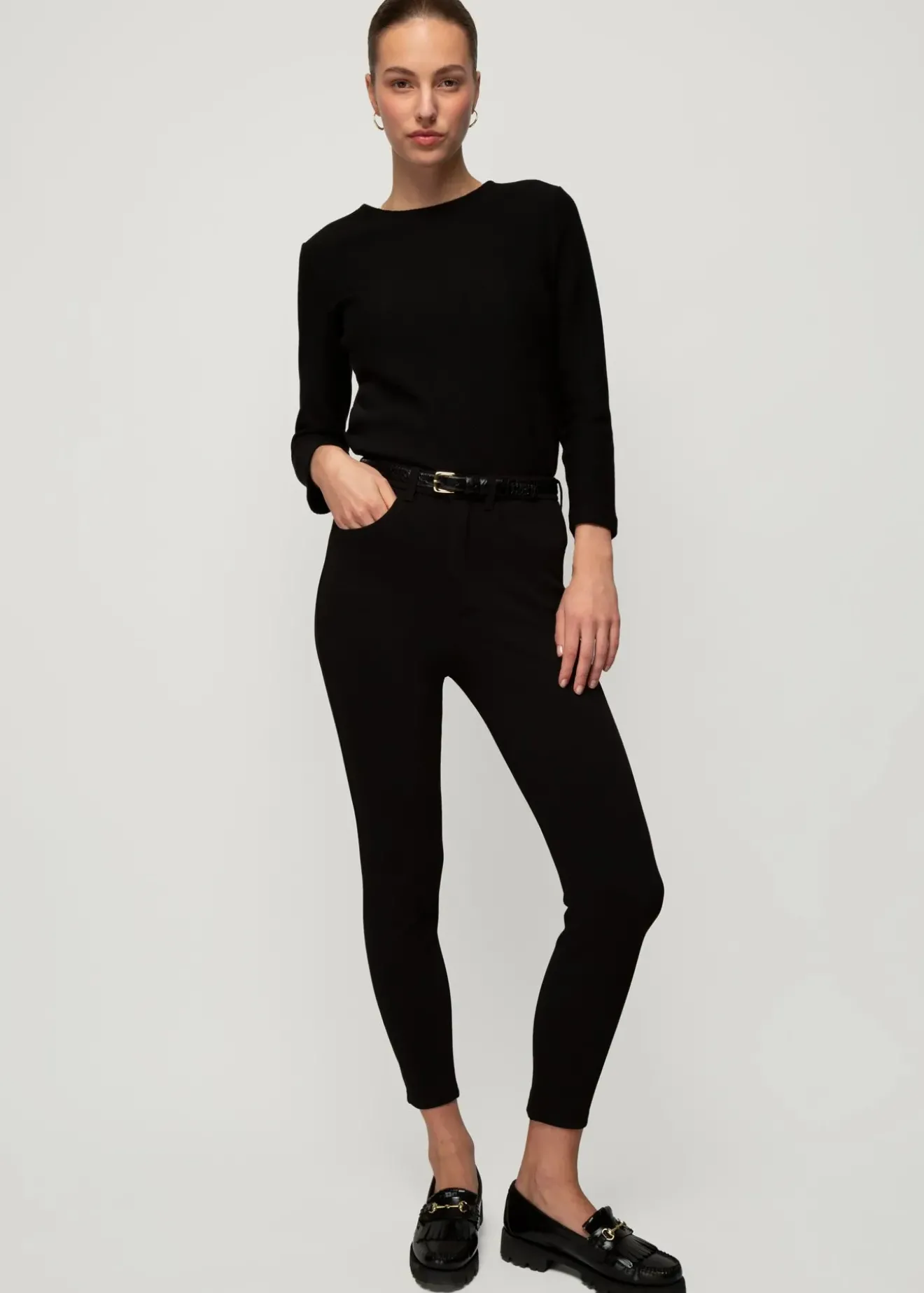 Vanilia Stretch Skinny Zwart Sale