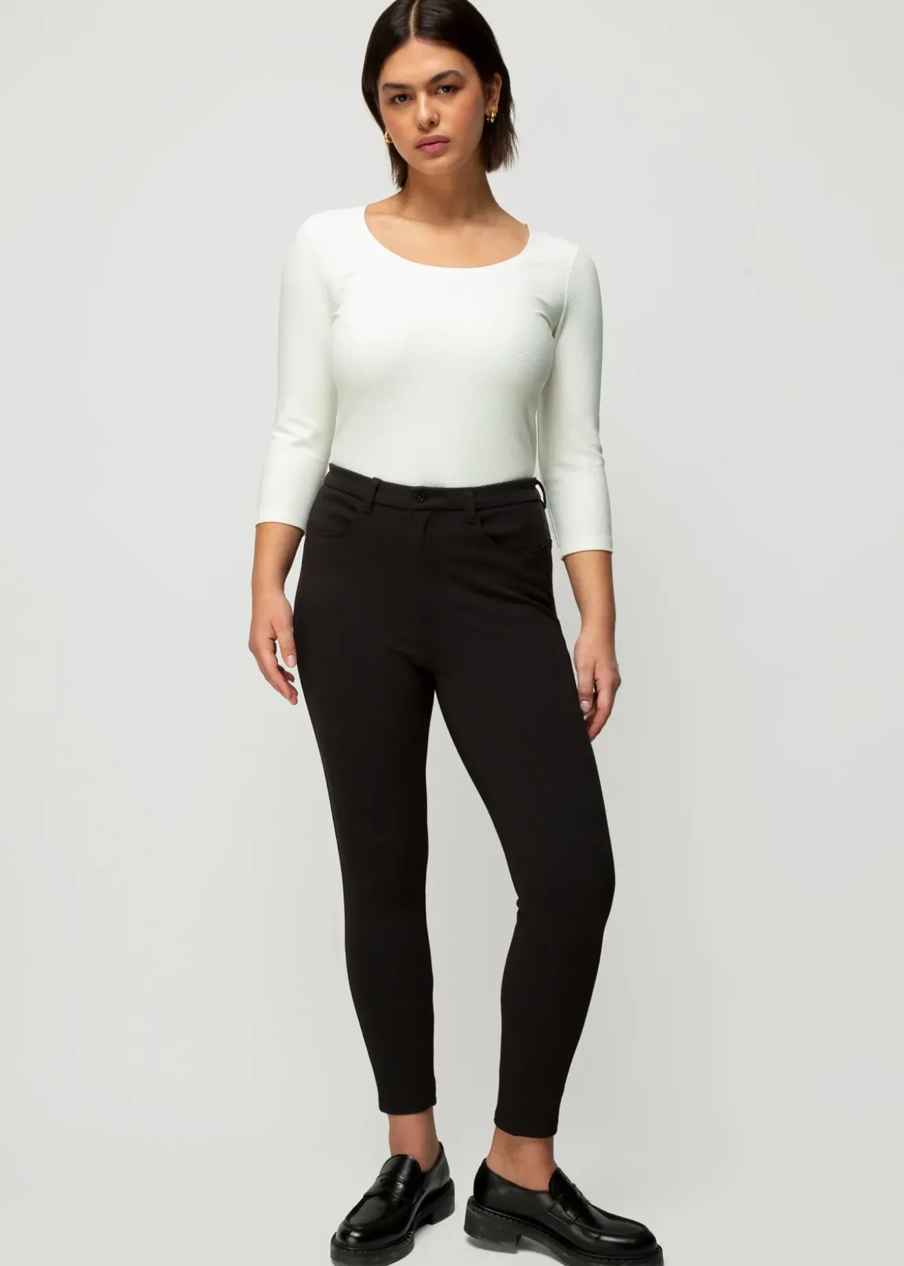 Vanilia Stretch Skinny Zwart Sale