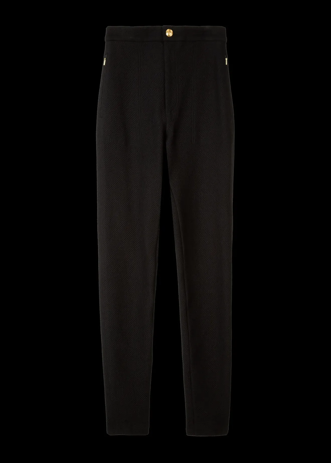 Vanilia Struc Broek Skinny Fit Zwart Hot