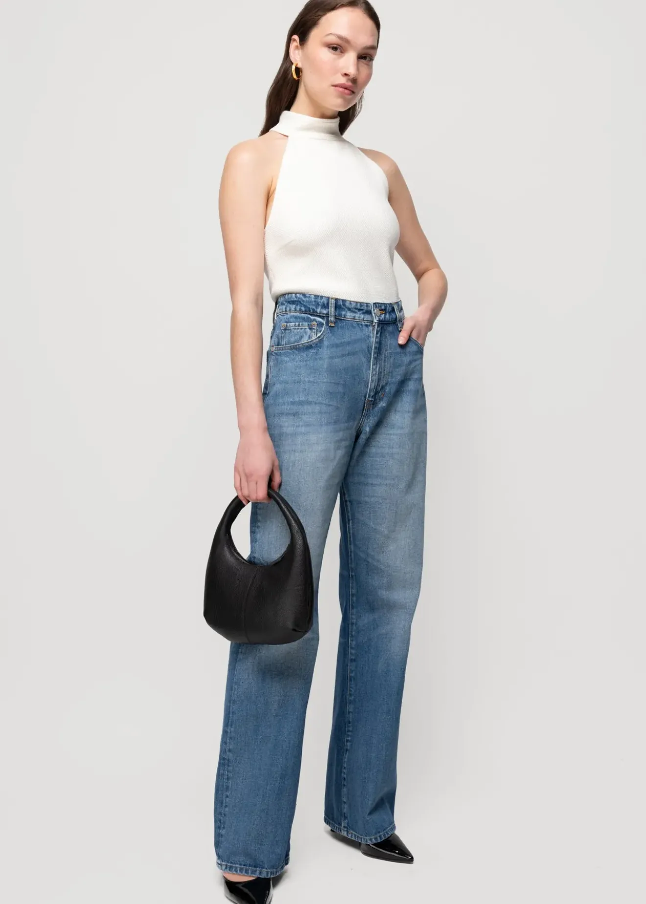 Vanilia Struc Haltertop New White Fashion