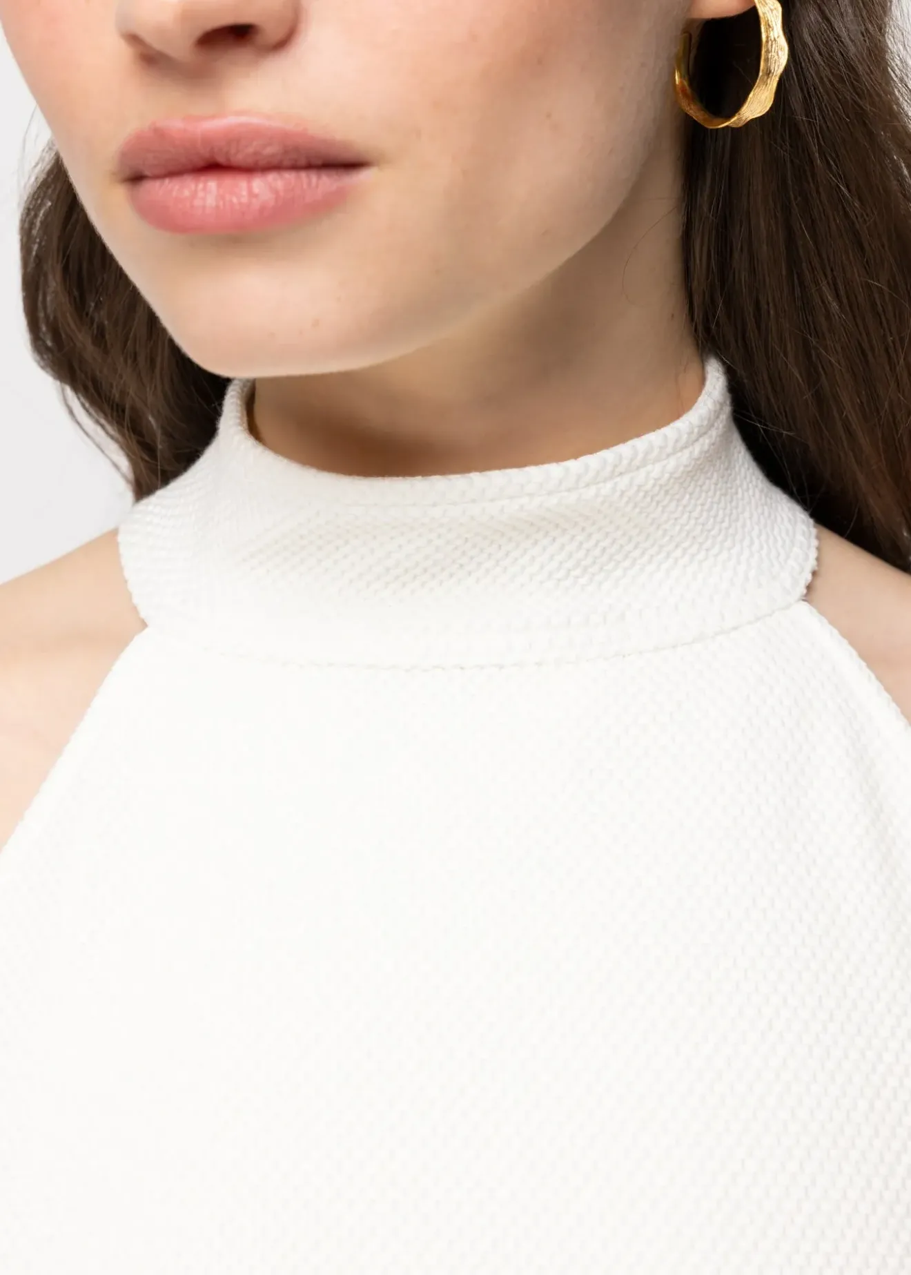 Vanilia Struc Haltertop New White Fashion