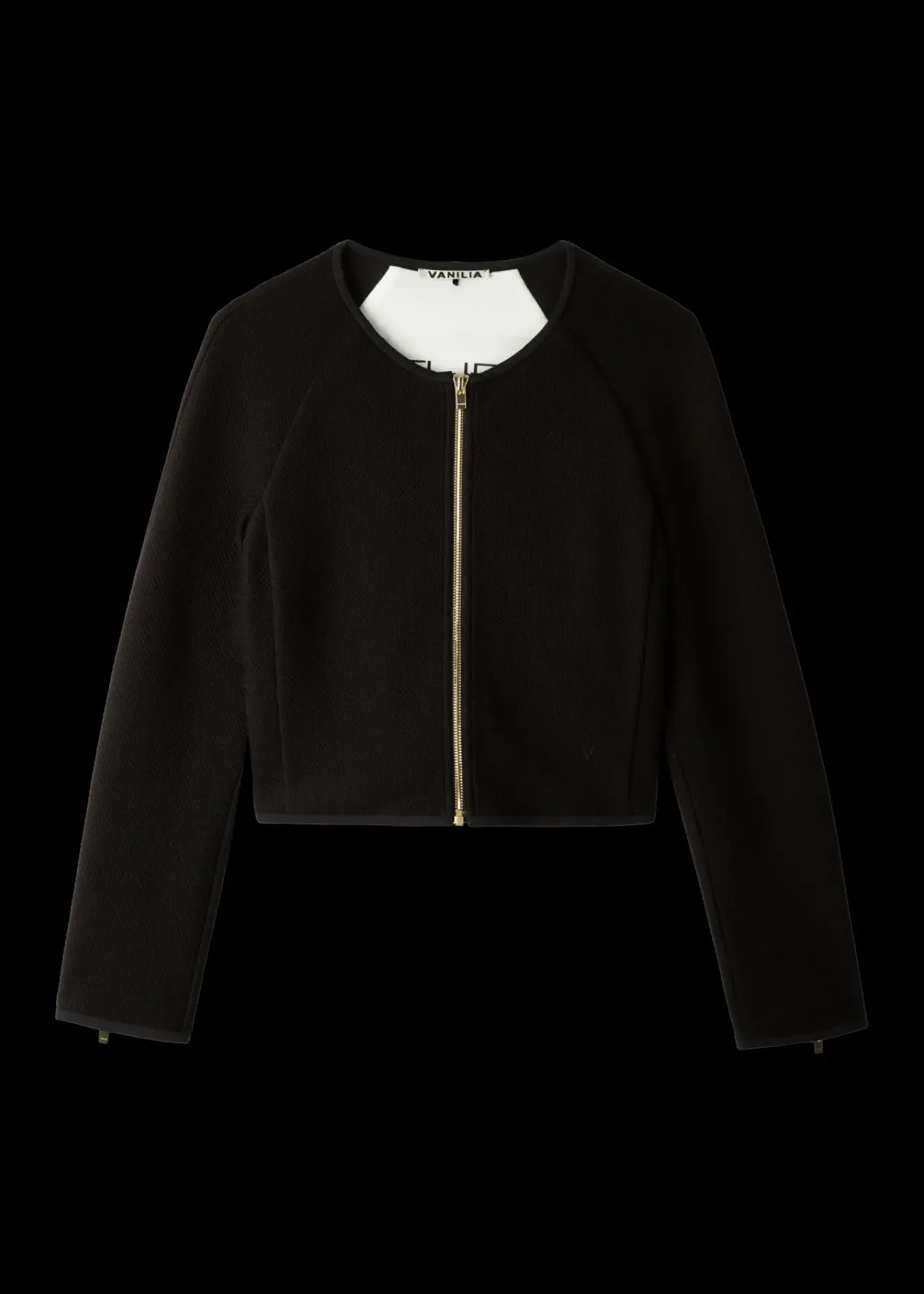Vanilia Struc Little Jacket Zwart Outlet