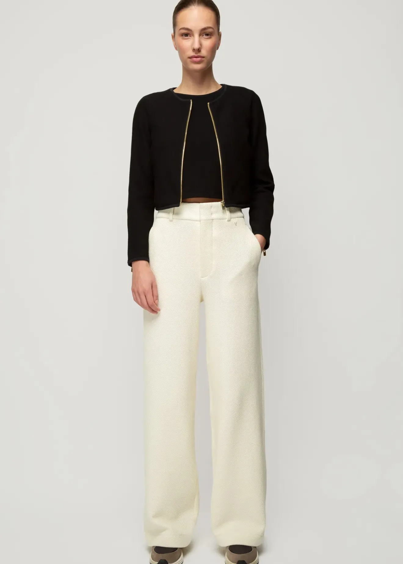 Vanilia Struc Little Jacket Zwart Outlet