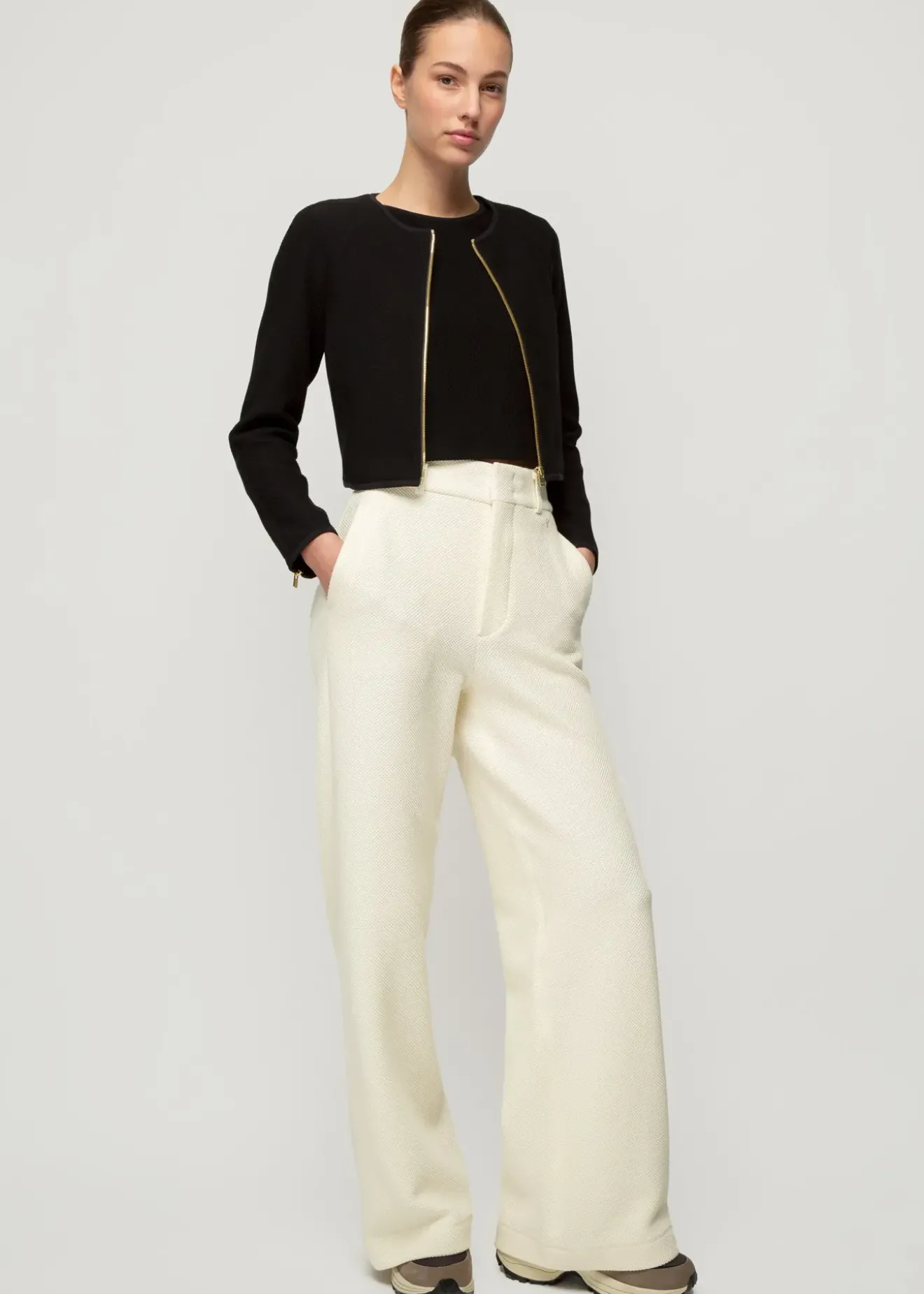 Vanilia Struc Little Jacket Zwart Outlet