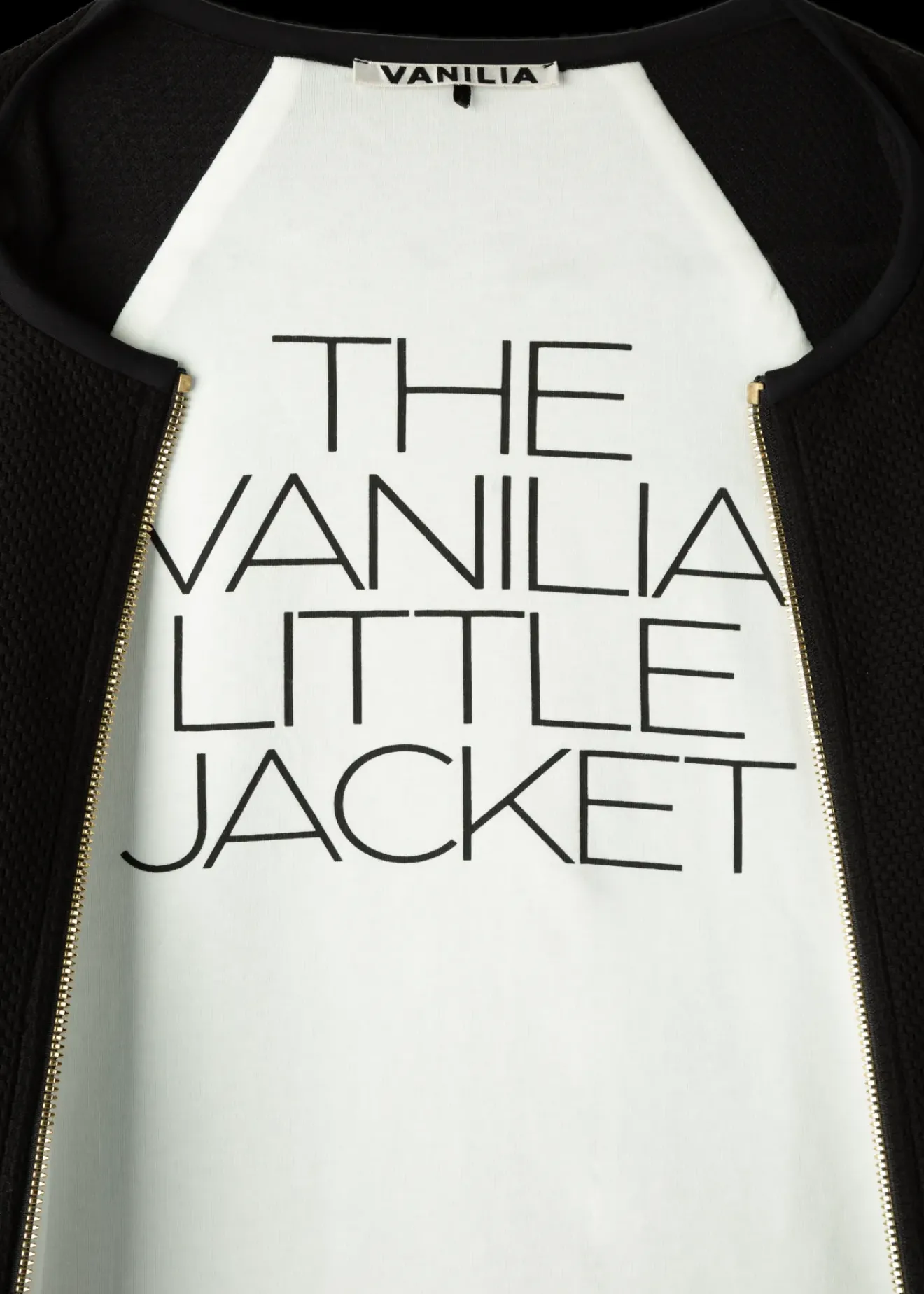 Vanilia Struc Little Jacket Zwart Outlet