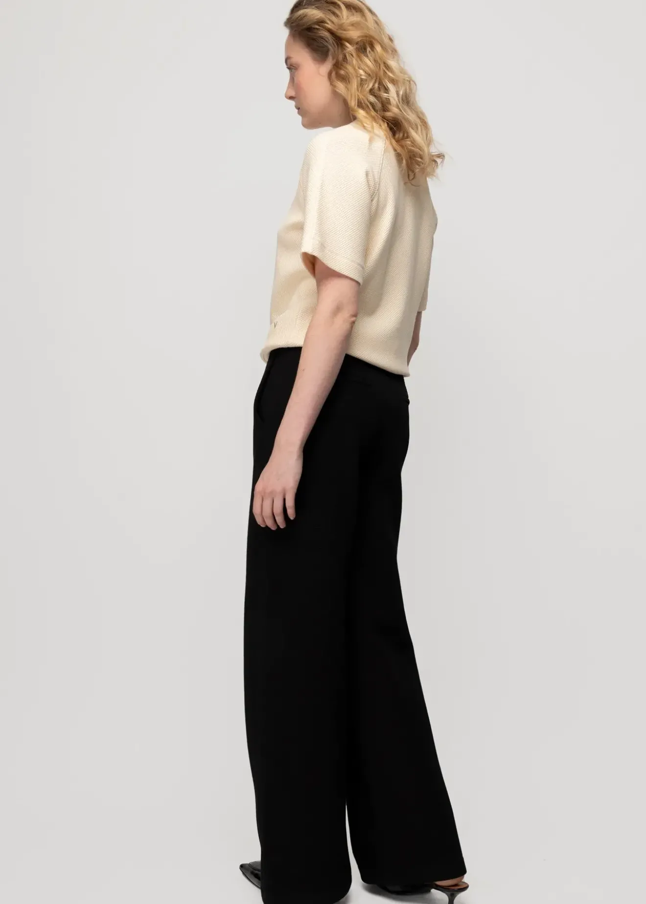 Vanilia Struc Pantalon Zwart Online