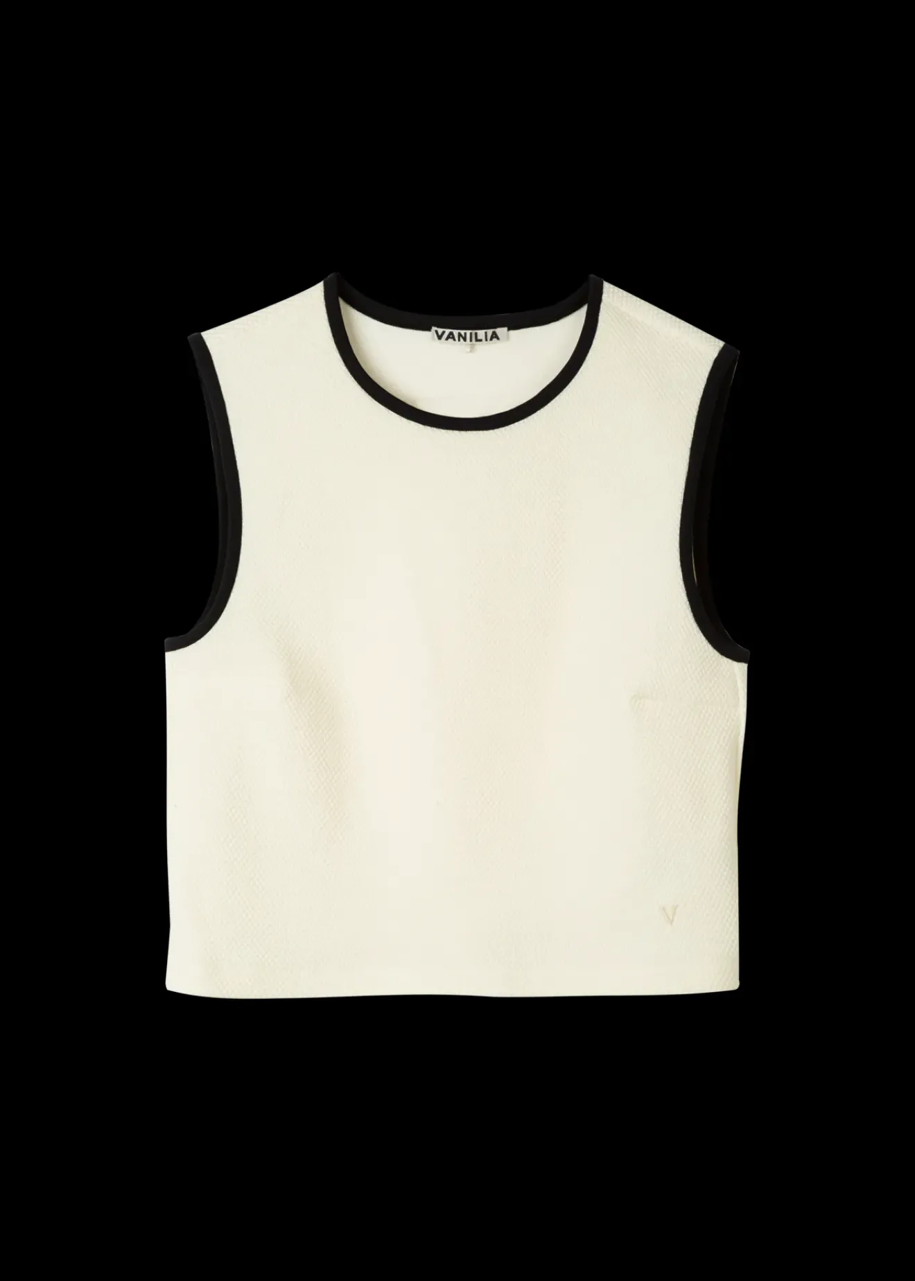 Vanilia Struc Top Mouwloos Pristine Best
