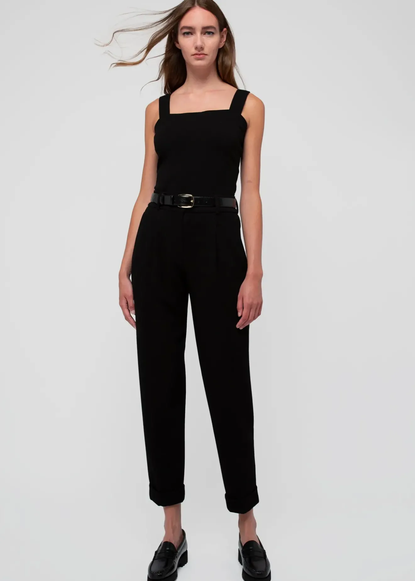 Vanilia Top Met Vierkante Hals Zwart Online