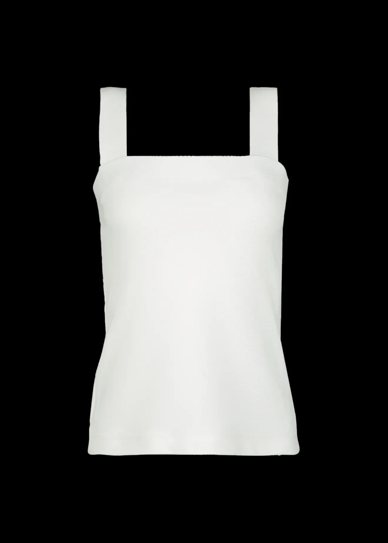 Vanilia Top Met Vierkante Hals Off White Sale