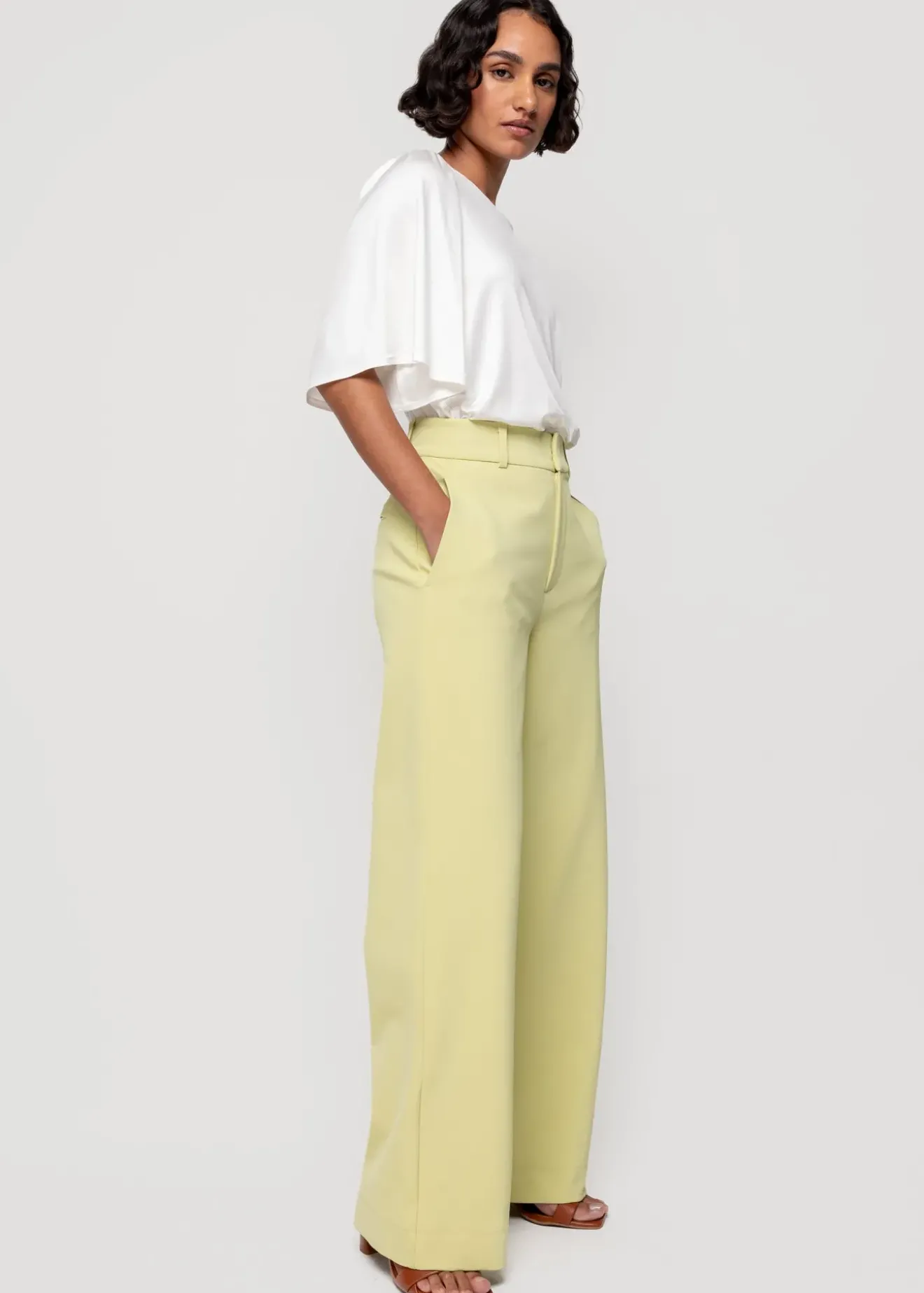 Vanilia Top Met Wijde Mouwen New White Online