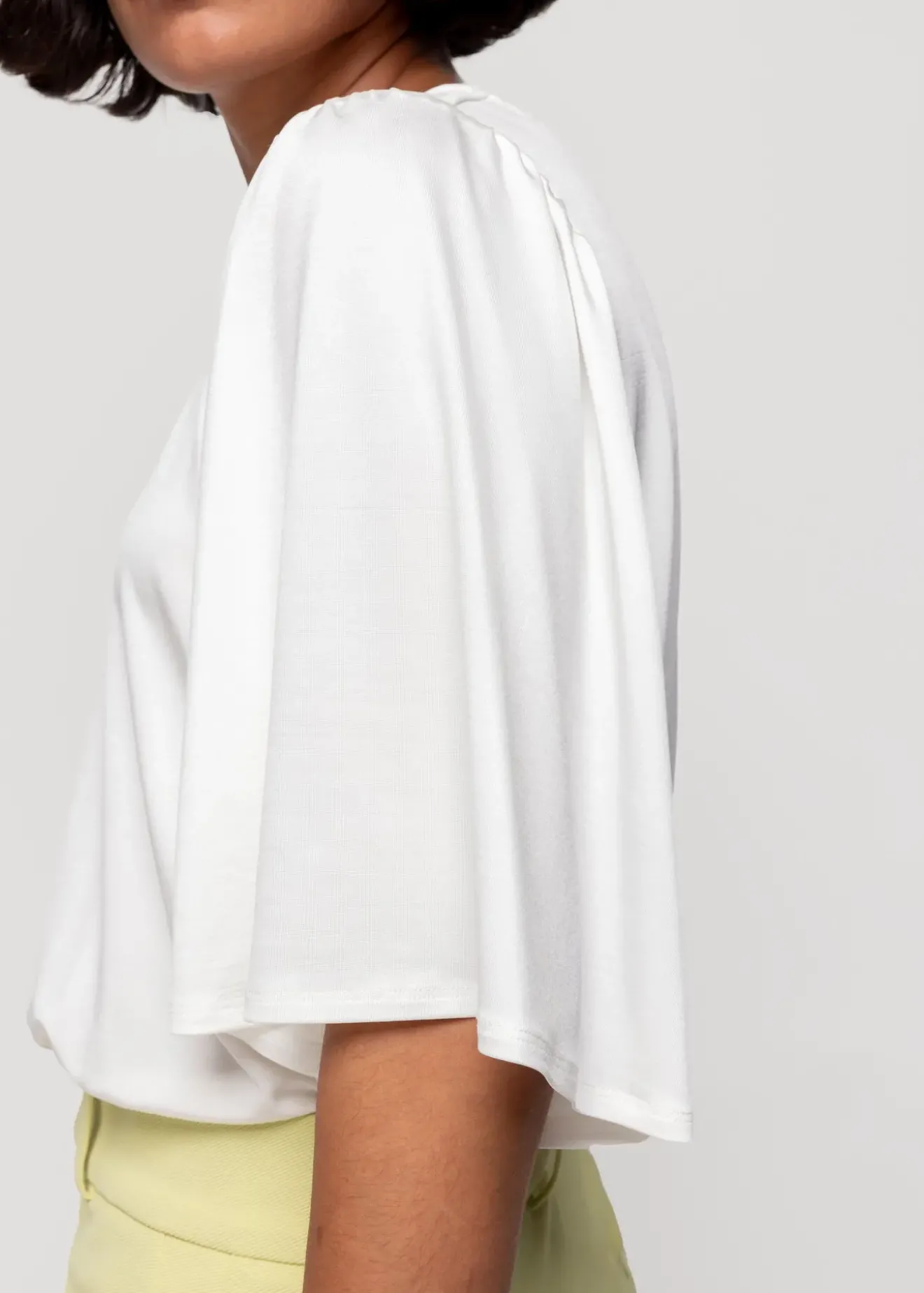 Vanilia Top Met Wijde Mouwen New White Online