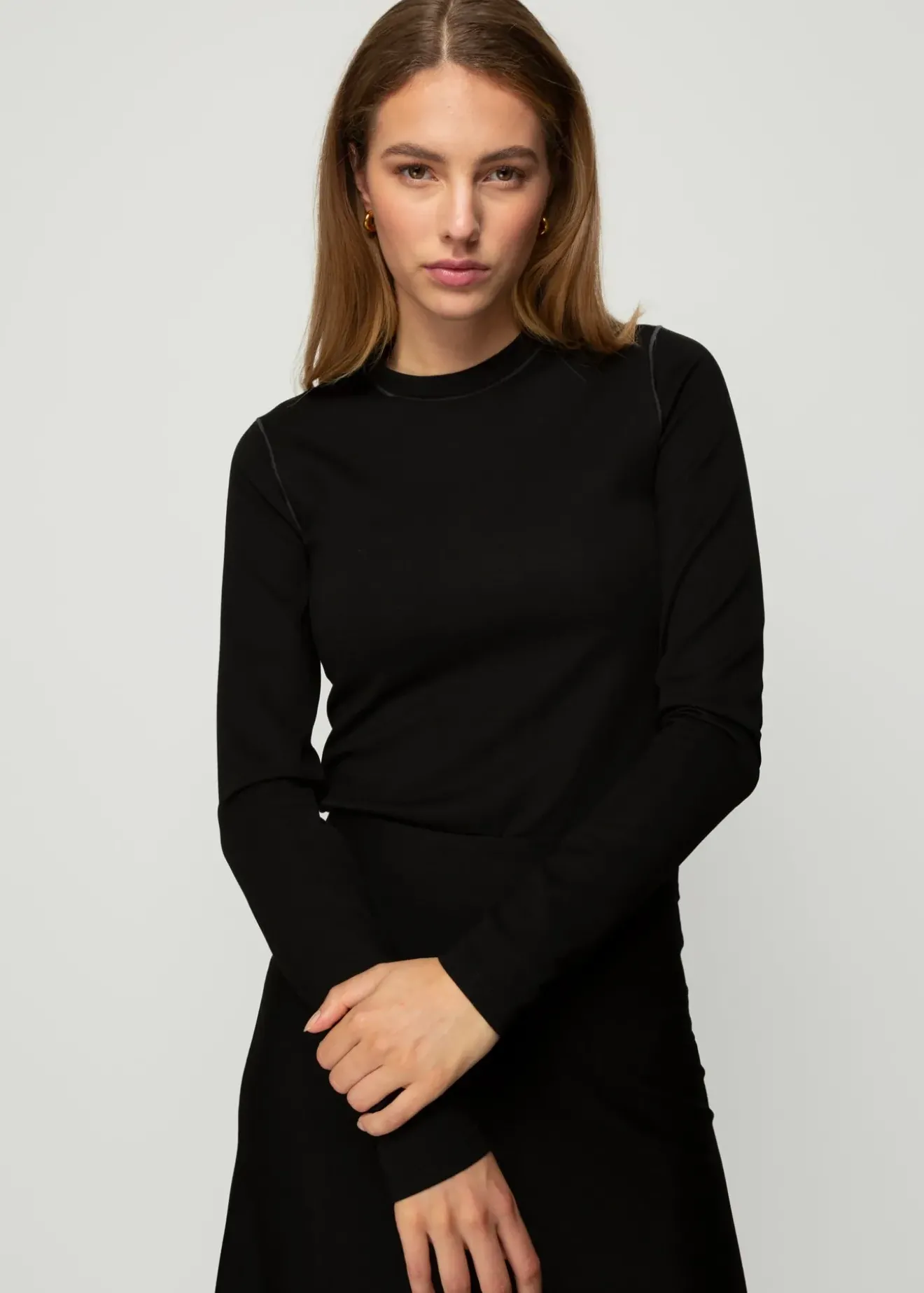 Vanilia Tricot Basis Top Black/Black Clearance