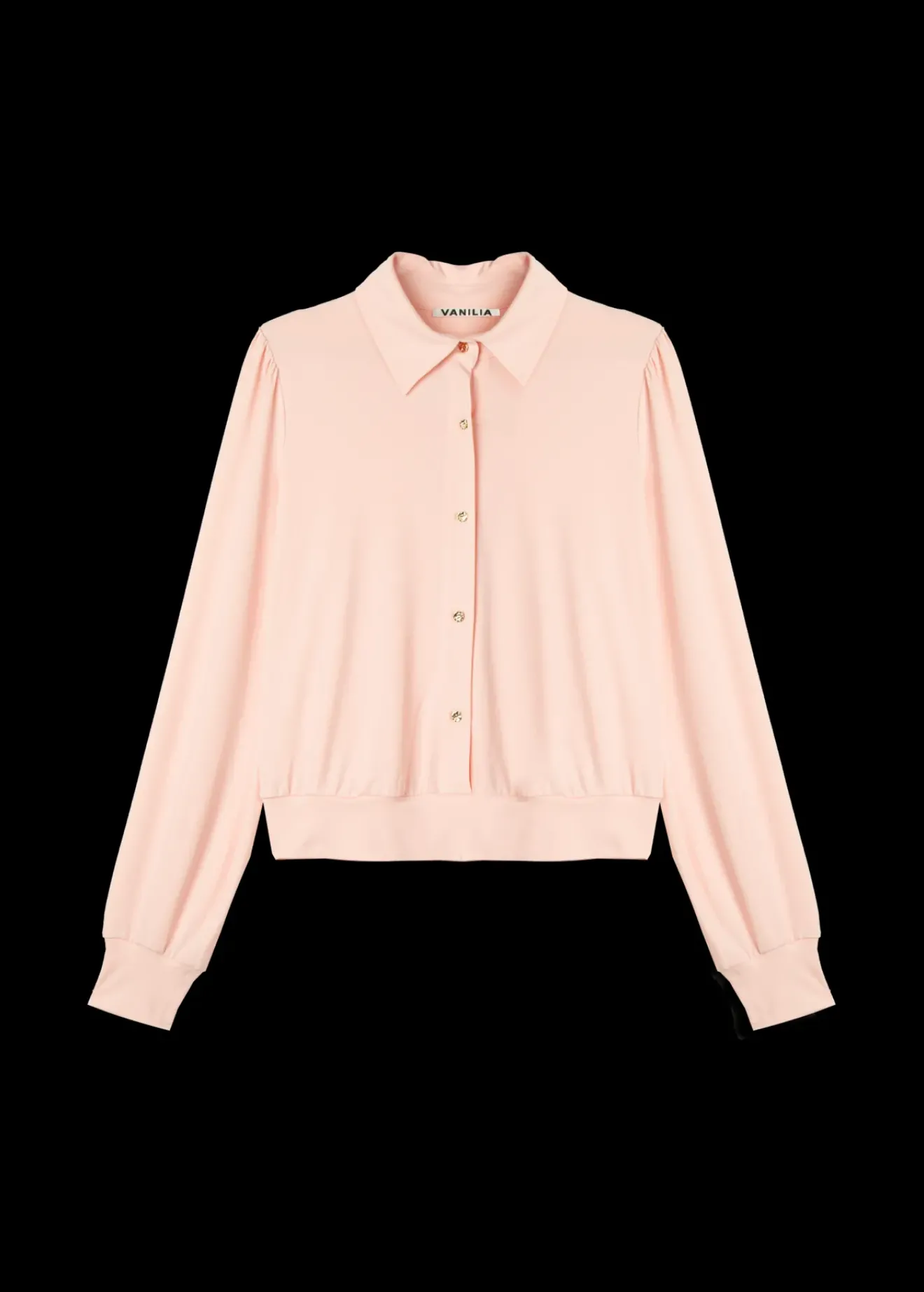 Vanilia Tricot Blouse Met Luxe Knopen Light Pink Online