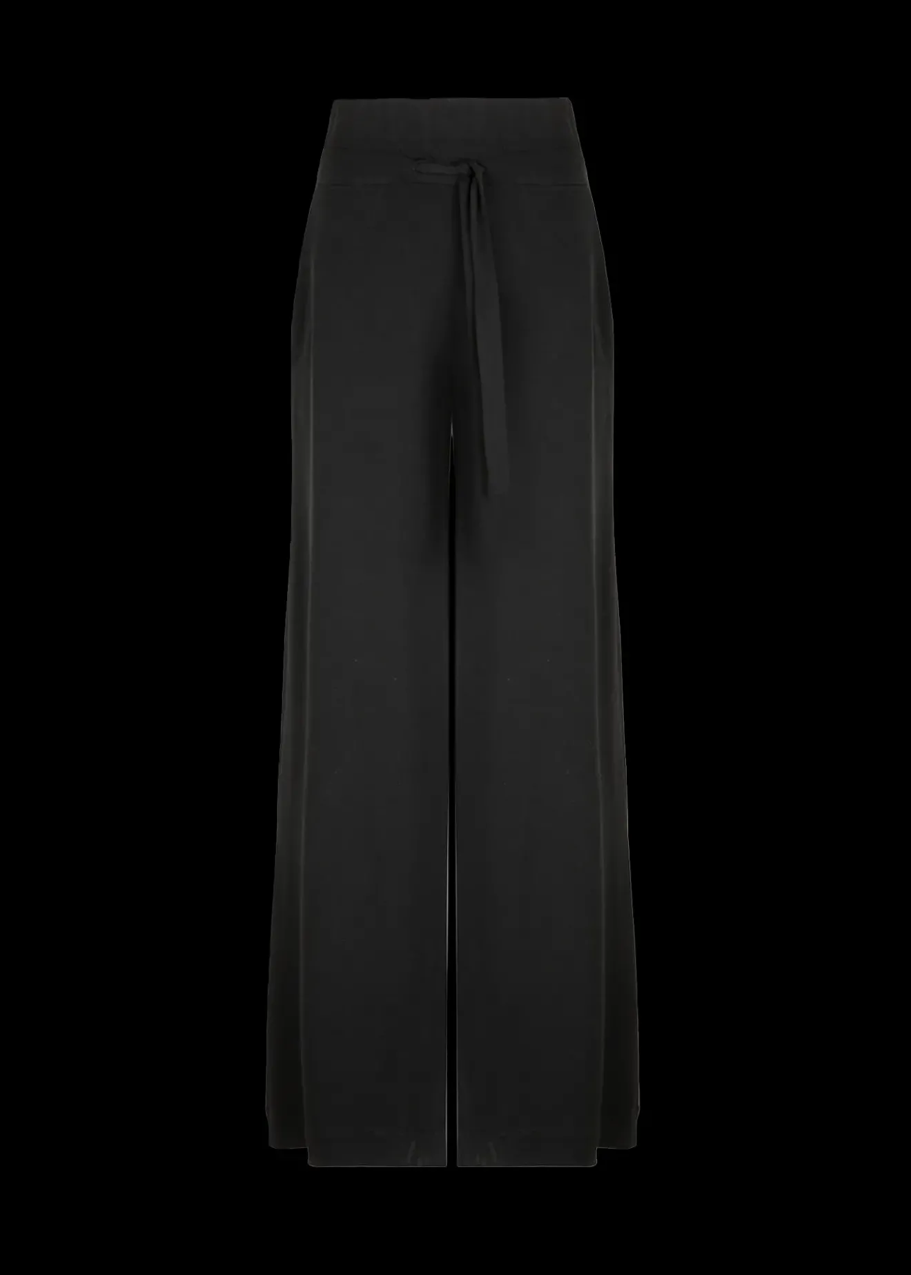 Vanilia Tricot Broek Met Wijde Pijp Zwart Fashion