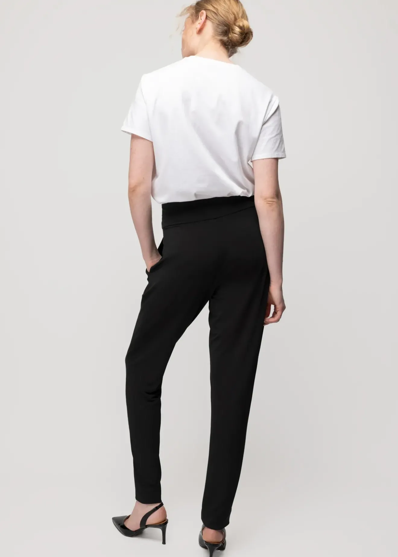 Vanilia Tricot Broek Tapered Fit Zwart New