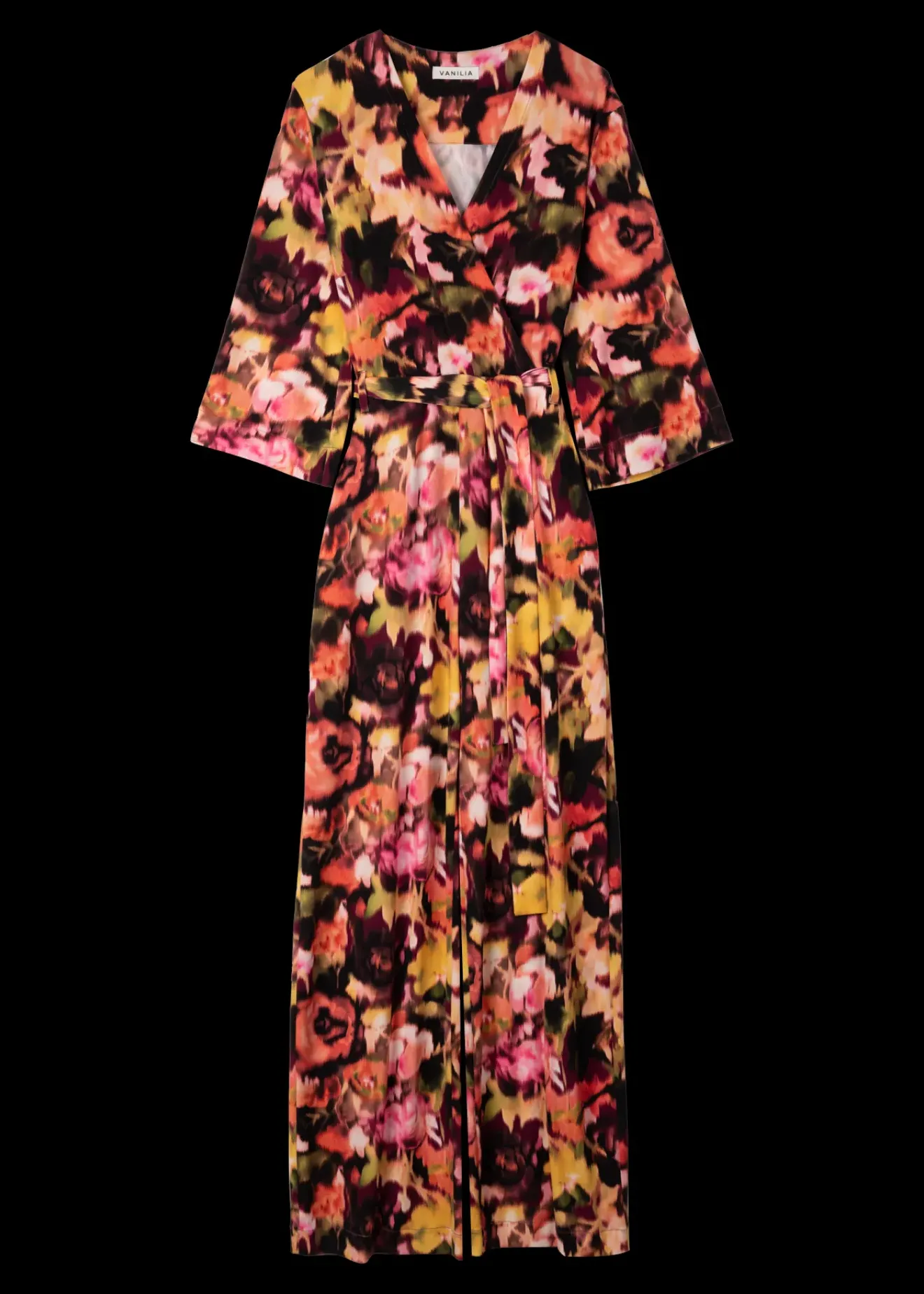 Vanilia Tricot Jumpsuit Met Print Coral/Cedar/Black New