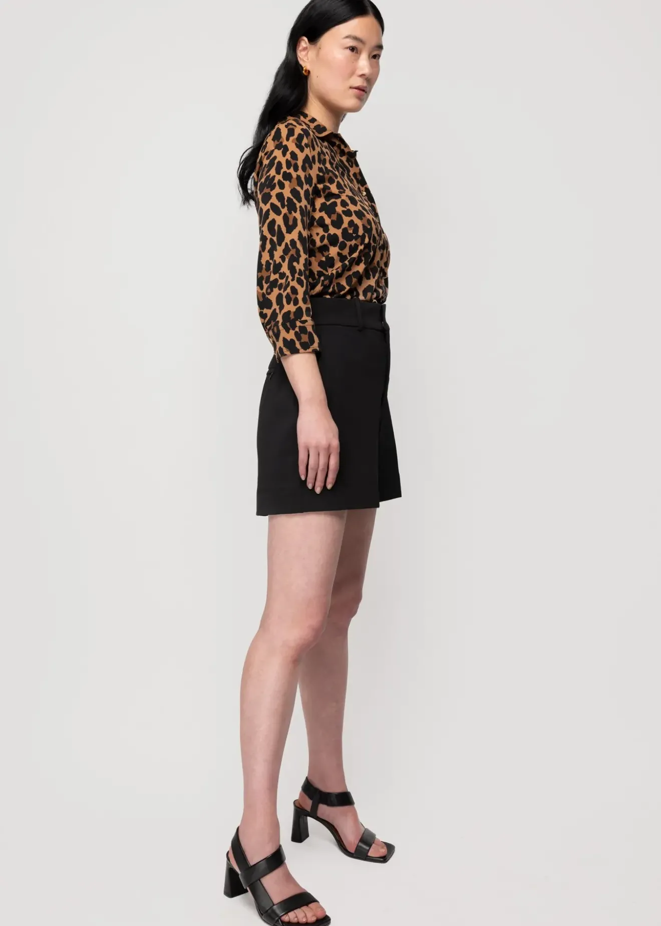 Vanilia Tricot Leopard Polo New Camel/ Black Sale