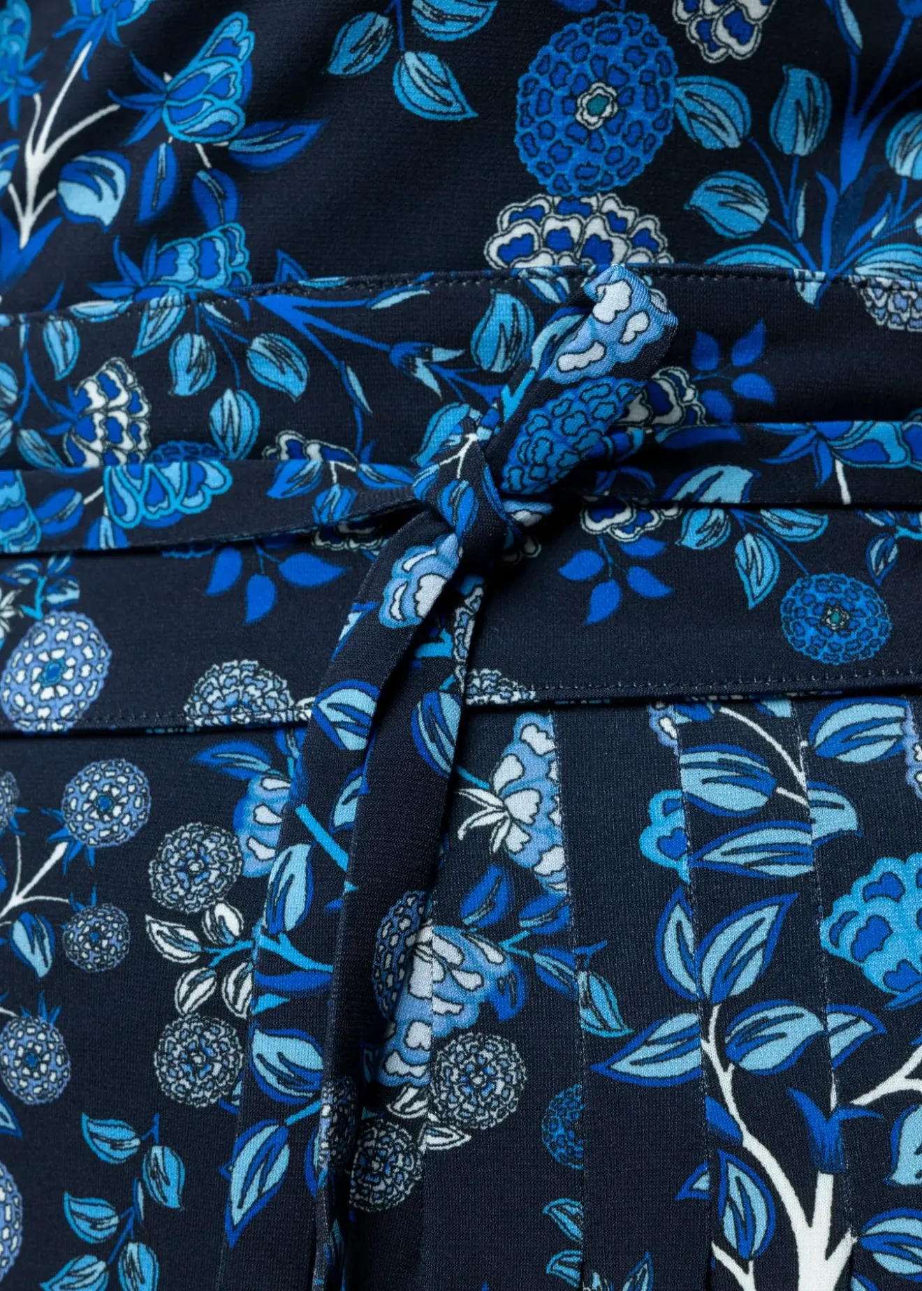 Vanilia Tricot Rok Met Bloemen Lago / Classic Navy / Indigo Clearance