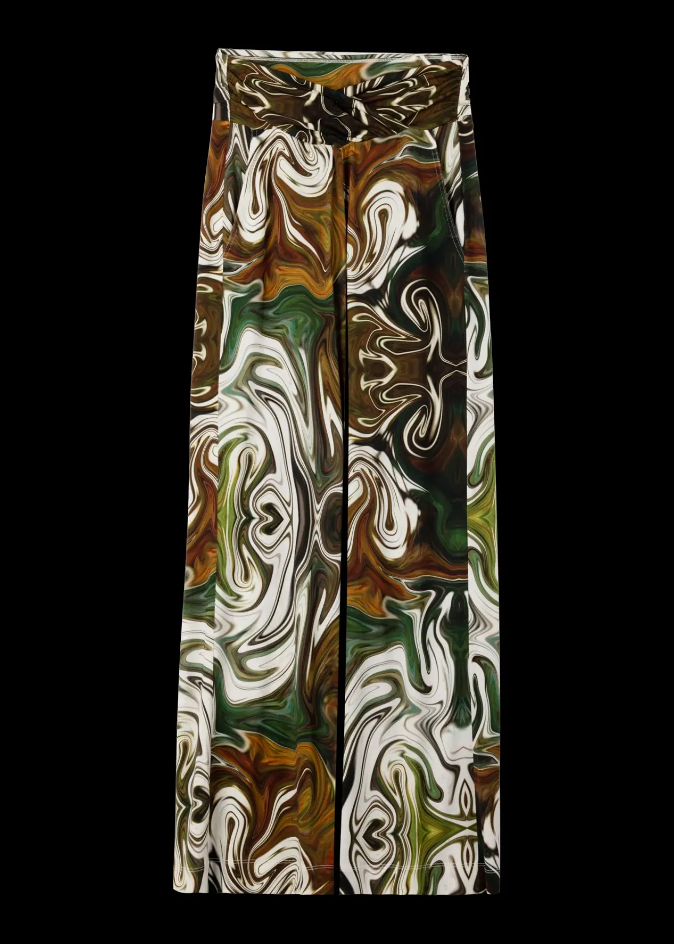 Vanilia Tricot Swirl Broek Breen/Olive/Linde Outlet