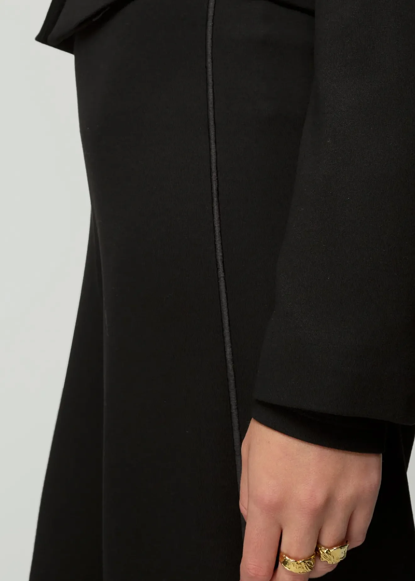 Vanilia Tricot Wijde Broek Black/Black Best