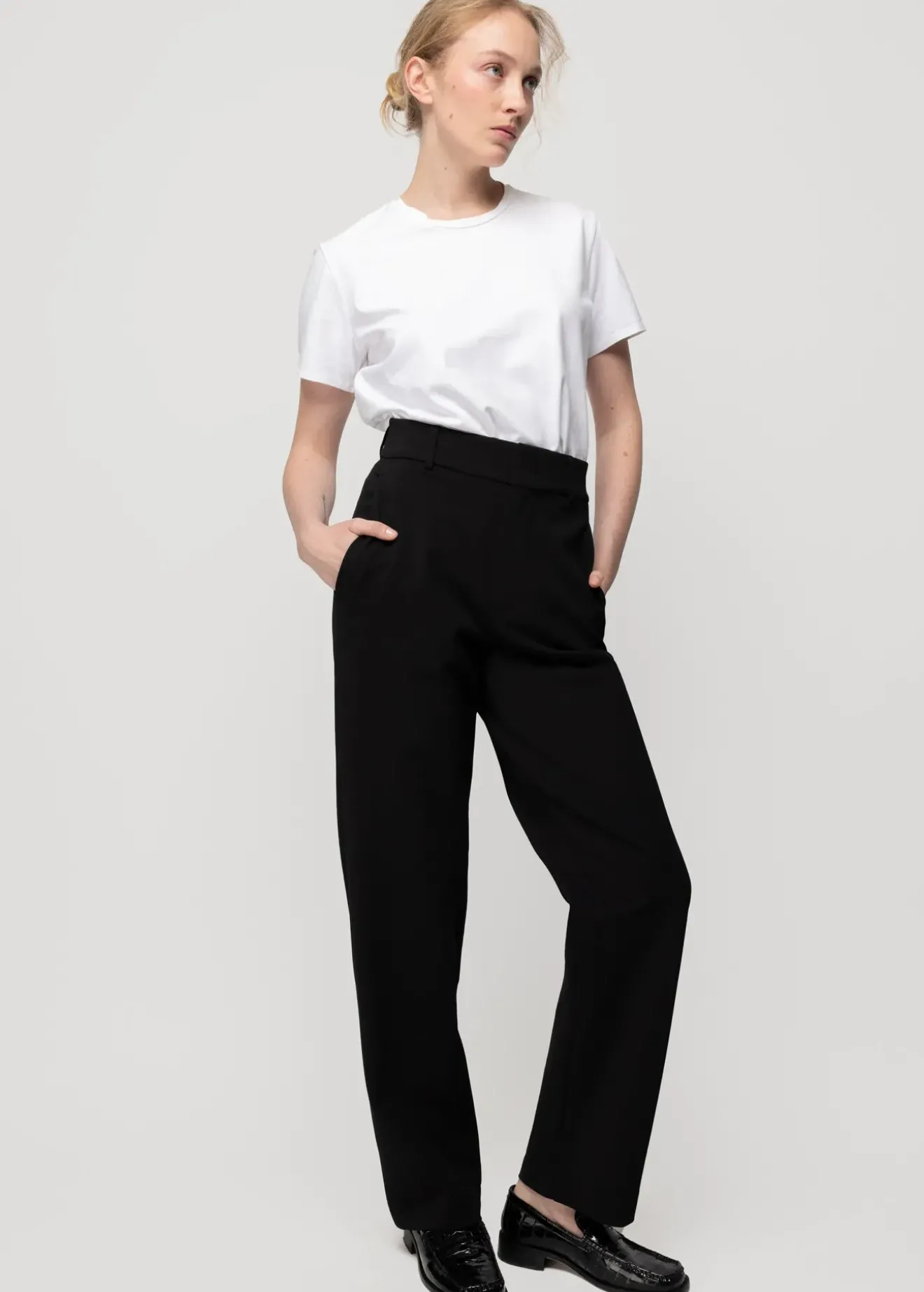 Vanilia Twill Boy Chino Zwart Sale