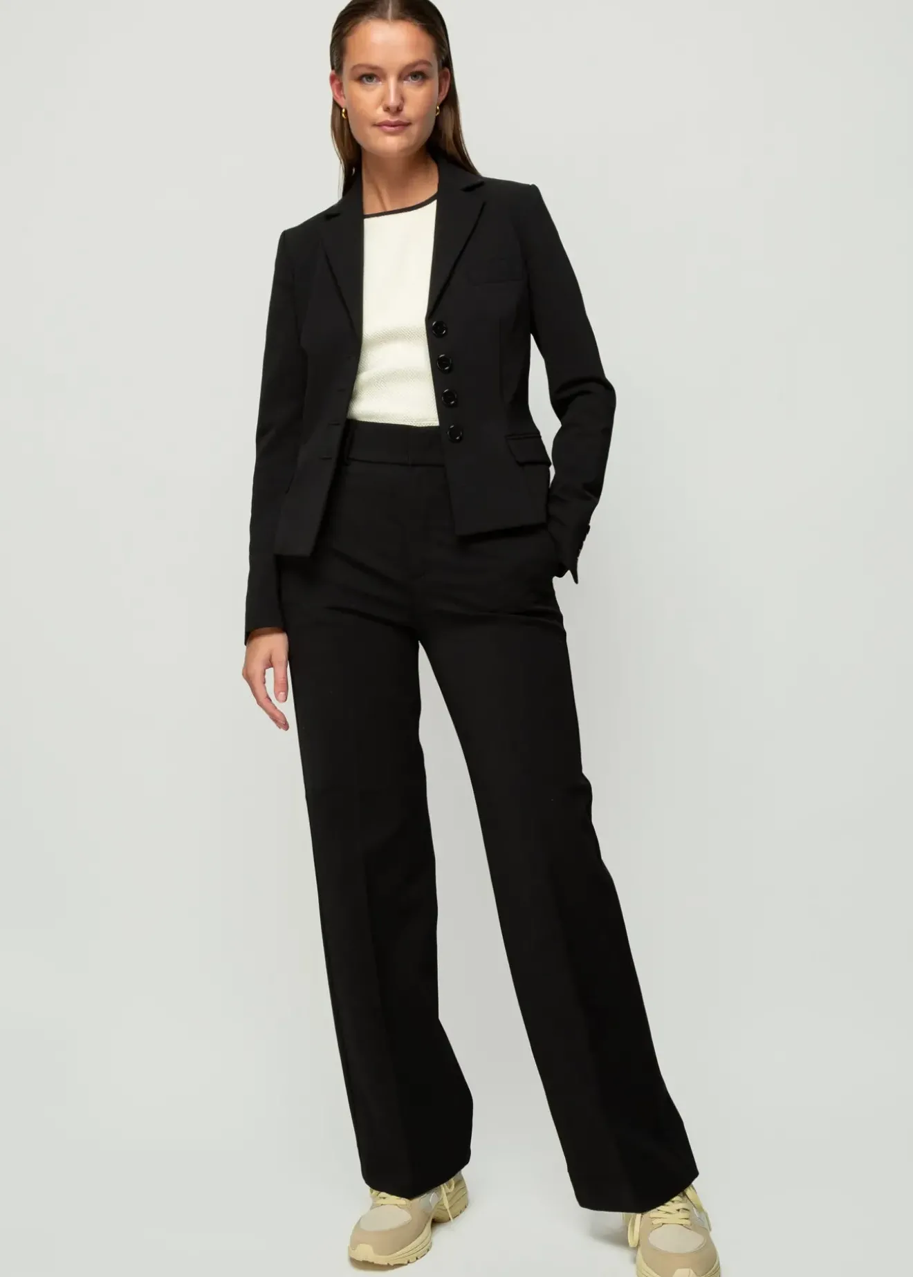Vanilia Twill High Tech Blazer Zwart Discount