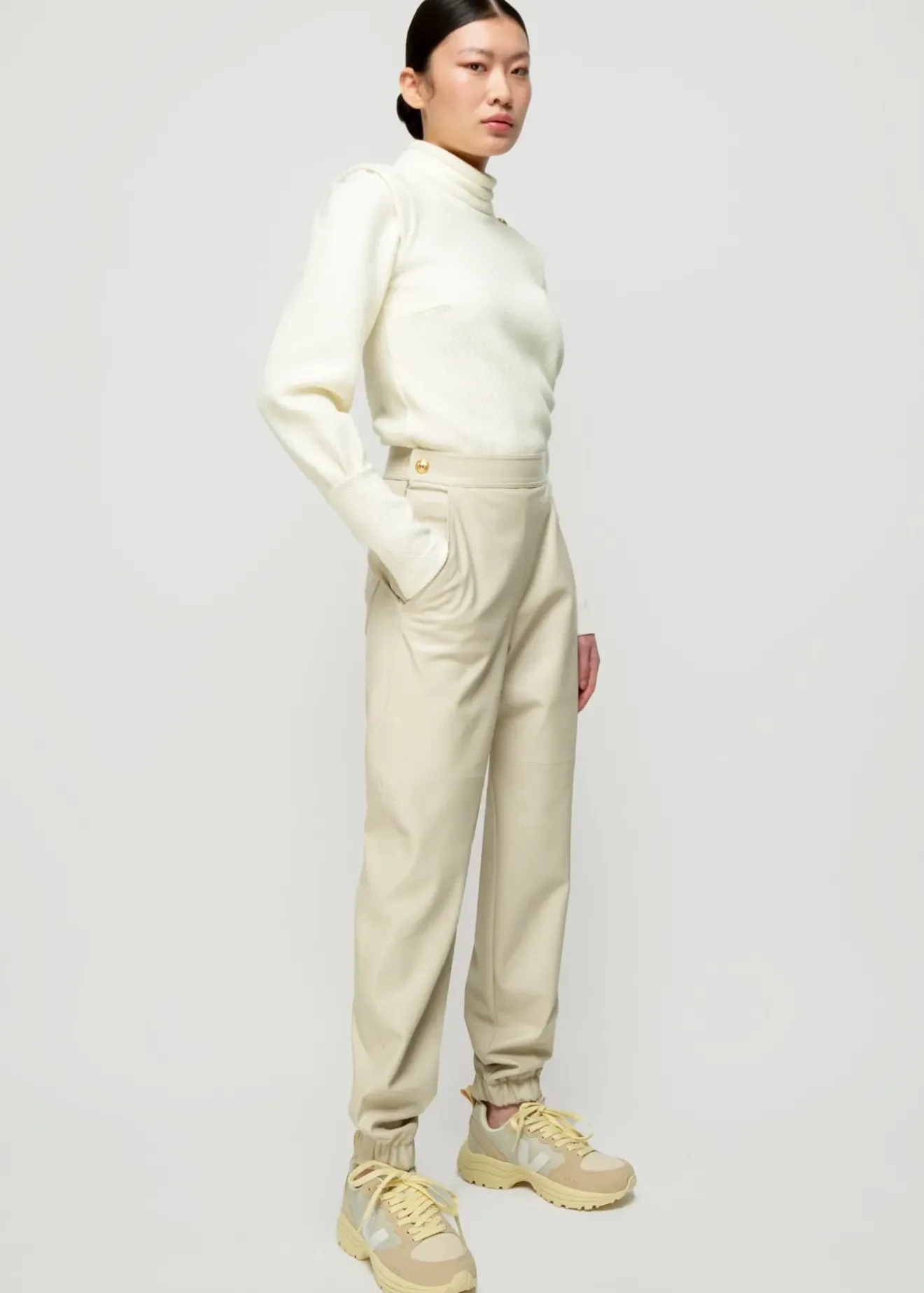 Vanilia Vegan Leren Jogger Pristine Discount