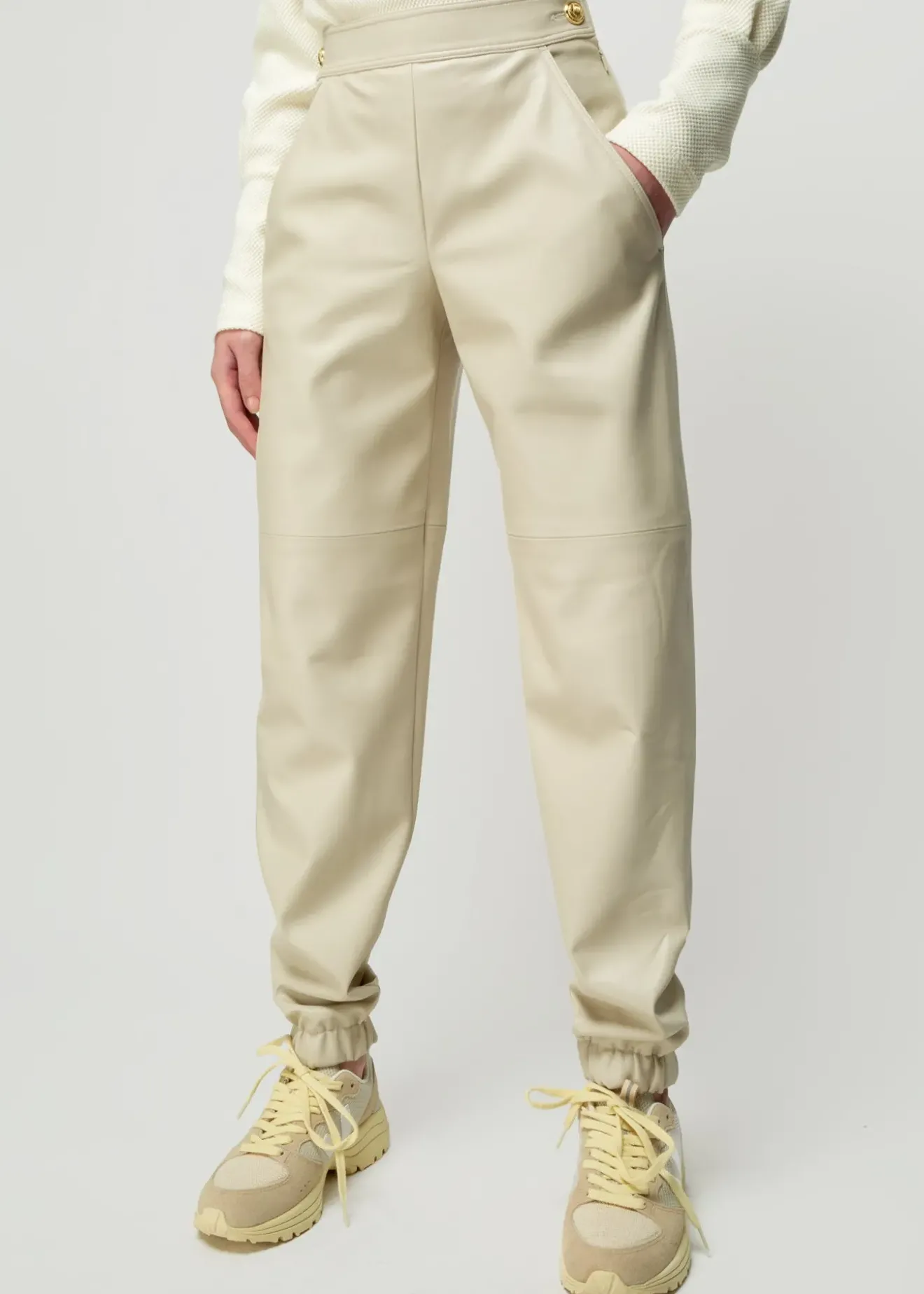 Vanilia Vegan Leren Jogger Pristine Discount