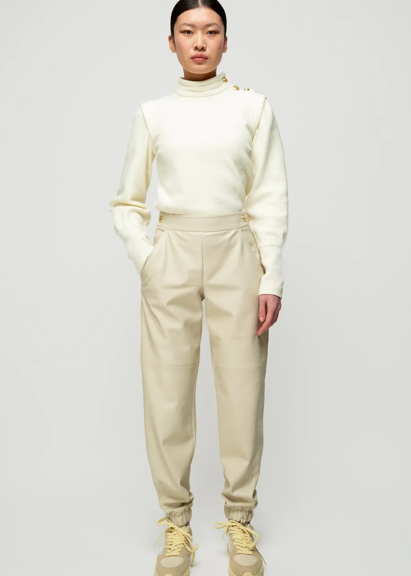 Vanilia Vegan Leren Jogger Pristine Discount