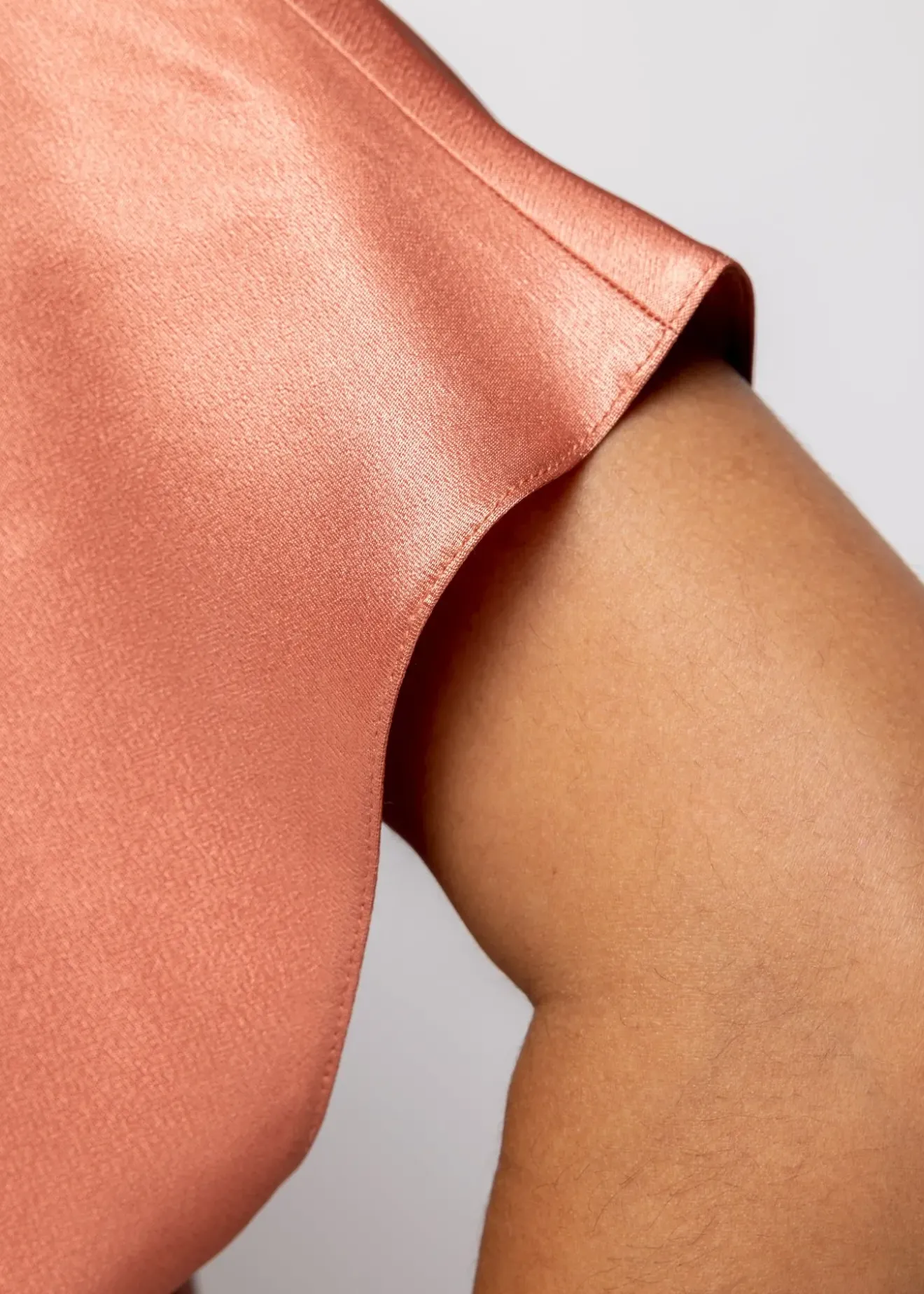 Vanilia Viscose Crepe Top Dusty Coral New