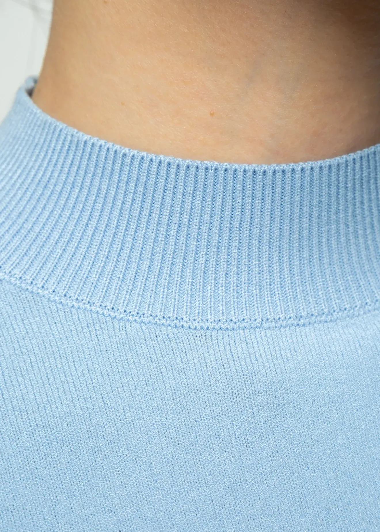 Vanilia Viscose Gebreide Trui Frost Blue Fashion